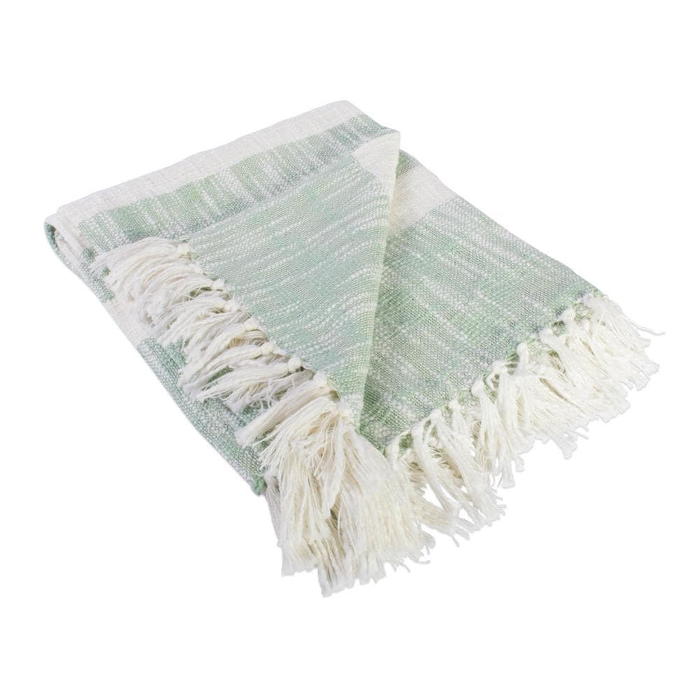 DII CAMZ36684 Mint Cotton Throw
