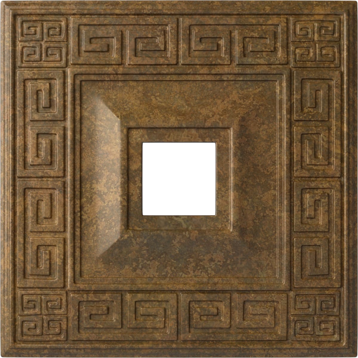 Ekena Millwork CM18ERRZS Eris 18-in W x 18-in L Painted Rubbed Bronze Polyurethane Whole Ceiling Medallion