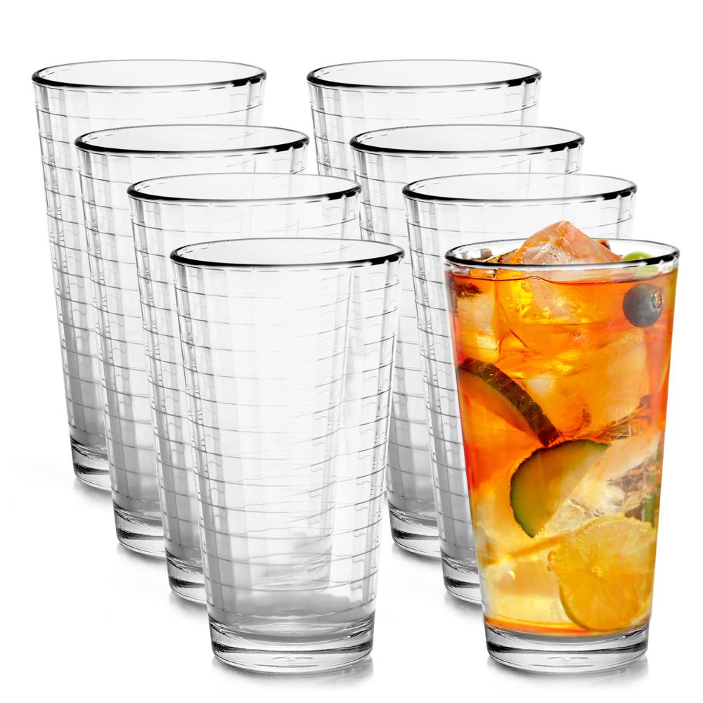 Pasabahce 15-fl oz Glass Clear Drinkware Set of: 16 in the Drinkware  department at