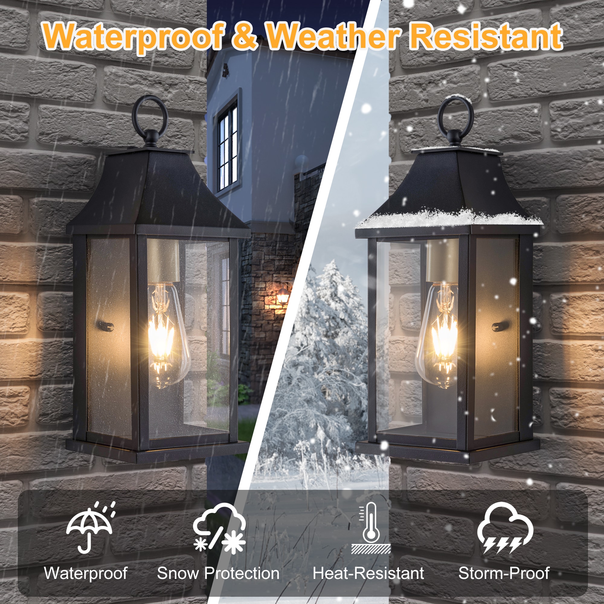 Maxax 7008-1BK Outdoor-Wall-Lighting - View #5