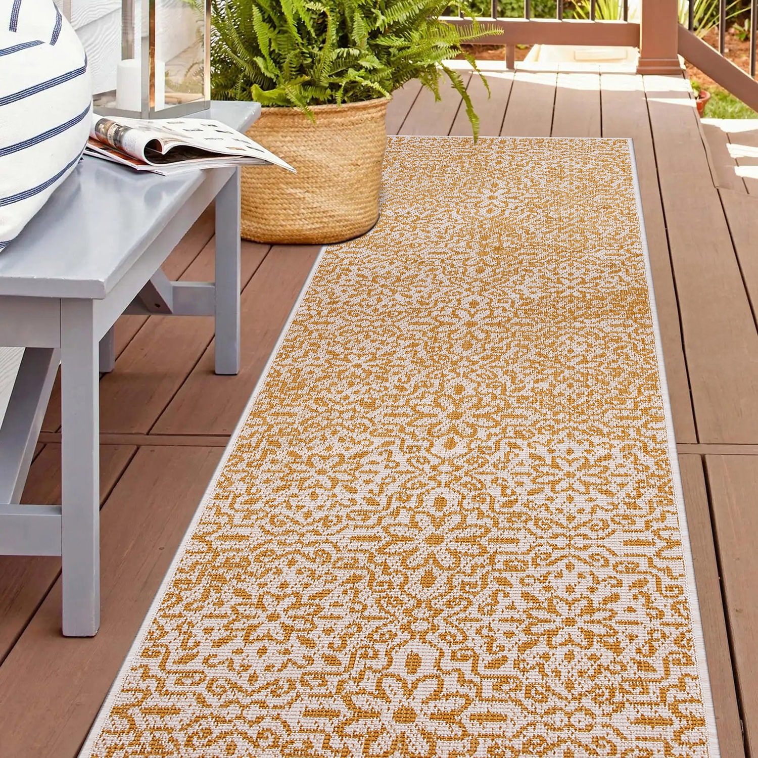 World Rug Gallery 4026YELLOW2X7 rugs - View #8