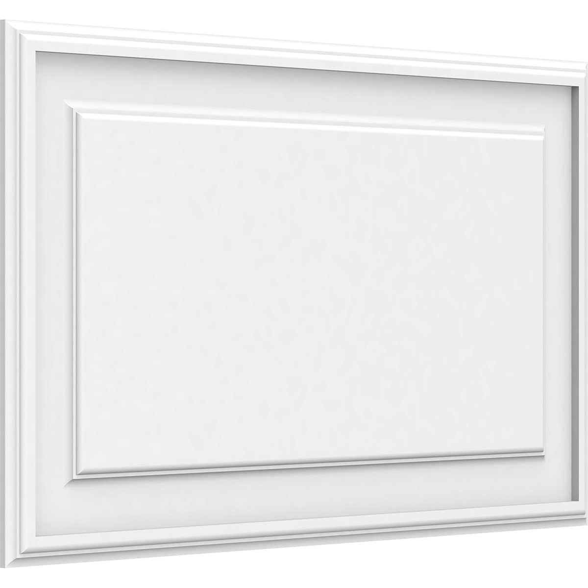 Ekena Millwork WALP30X18X062LEG 30-in x 18-in Smooth Paintable/Stainable White PVC Fretwork Wall Panel (