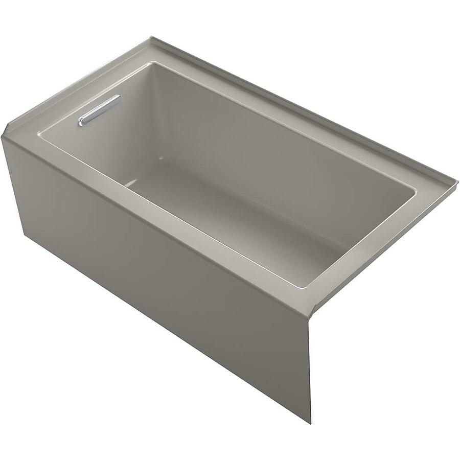 Underscore 60 in. Rectangular Apron Front Right Drain Bathtub in Cashmere Underscore 60 in. Rectangular Apron Front Right Drain Bathtub in Cashmere