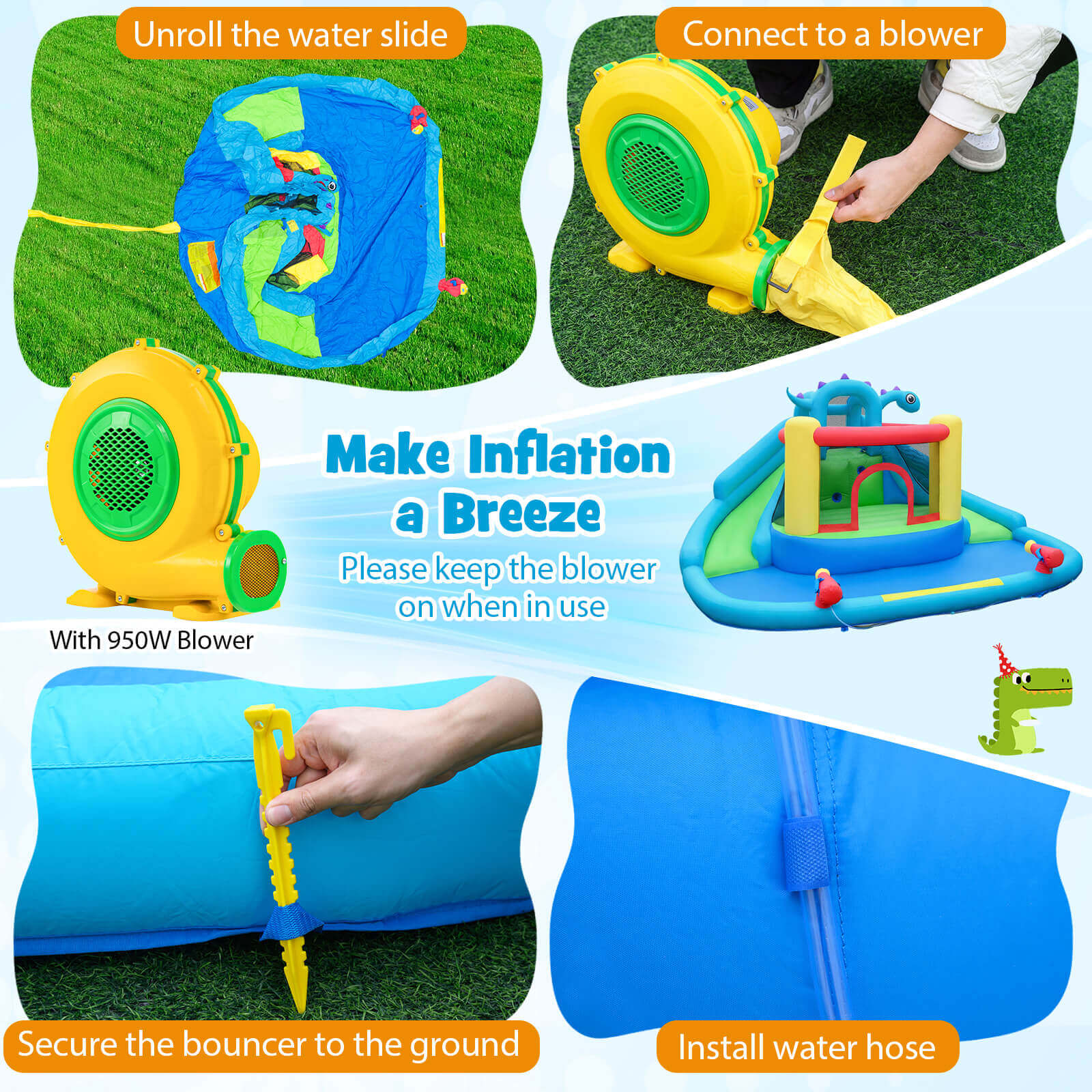 Costway CSHY006972 Bounce-Houses - View #9