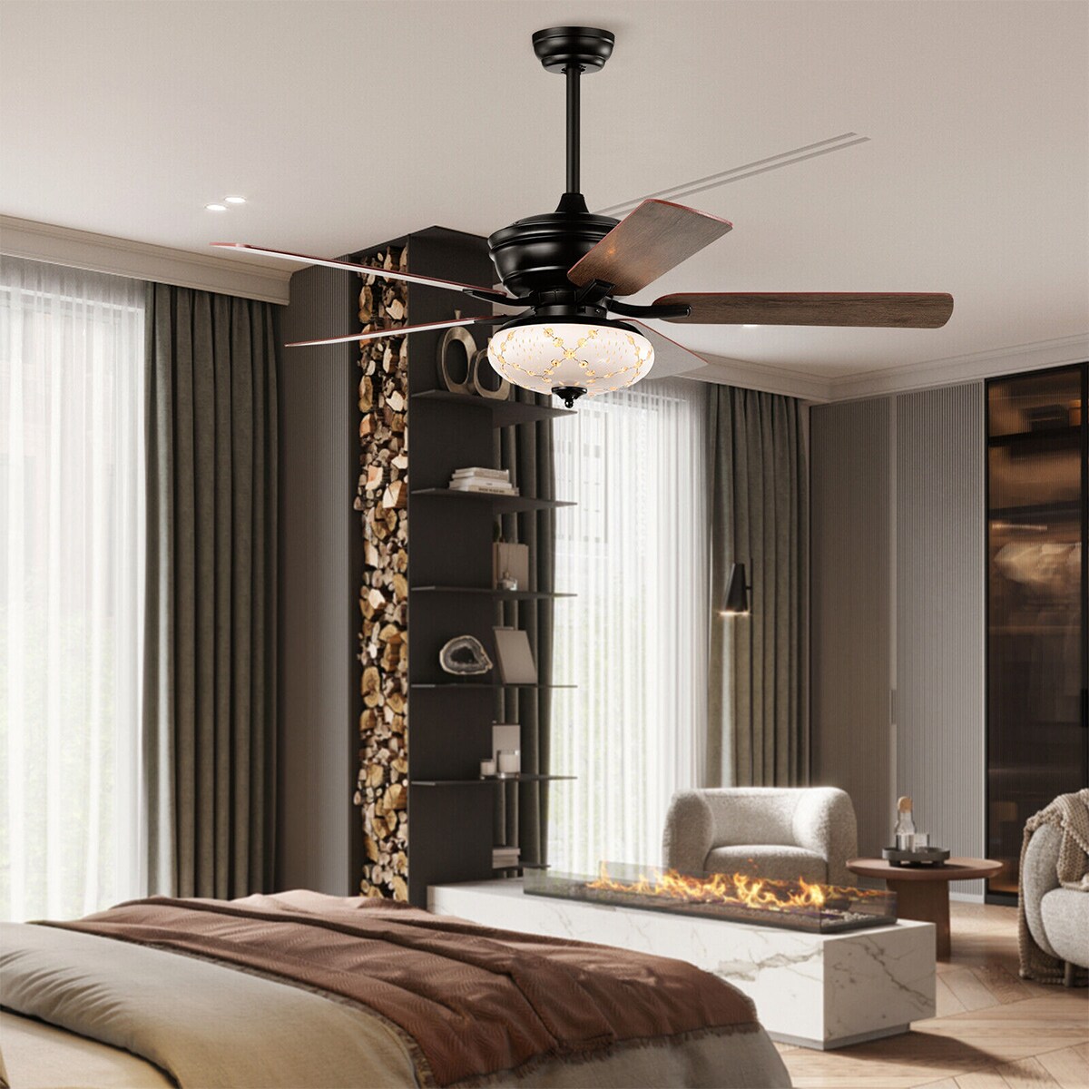WELLFOR DFJ10099US-BK Ceiling-Fans - View #8