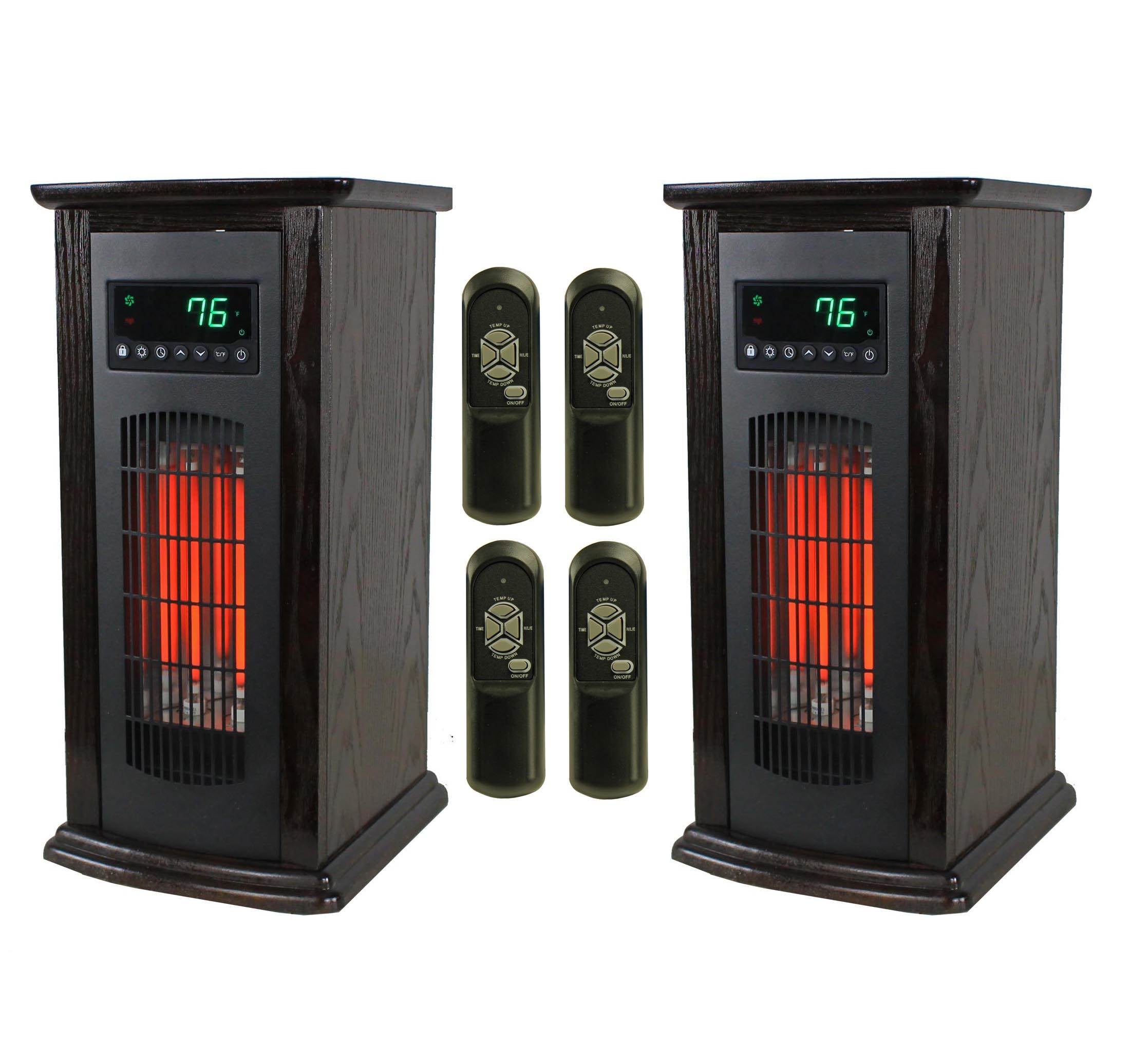 Lifesmart Up to 1500-Watt Infrared Quartz Tower Indoor Electric Space Heater with Thermostat and Remote Included 56531 Sansujyuku sansujyuku.com