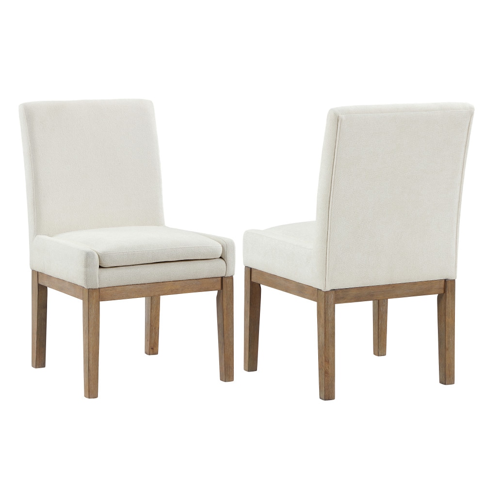 Steve Silver Set of 2 Aubrey Transitional Woven Upholstered Dining side chair ( Wood Frame )