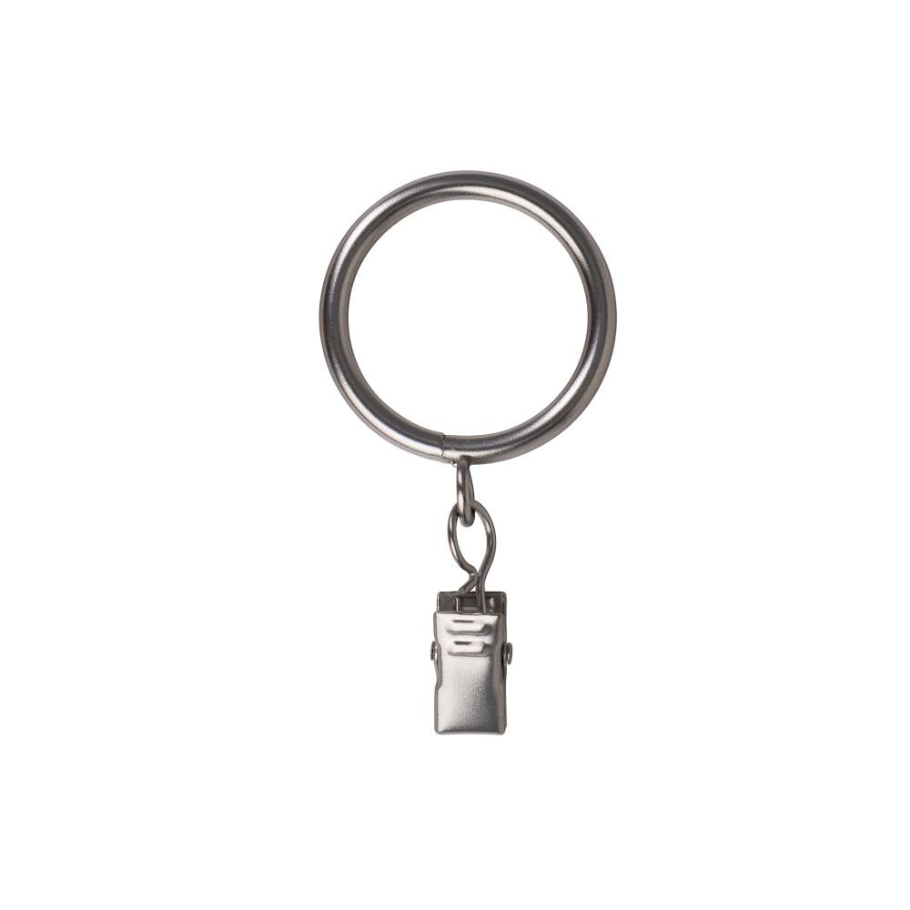 The Haven Collection 10-Pack 0.039-in Antique Silver Steel Curtain Ring ...