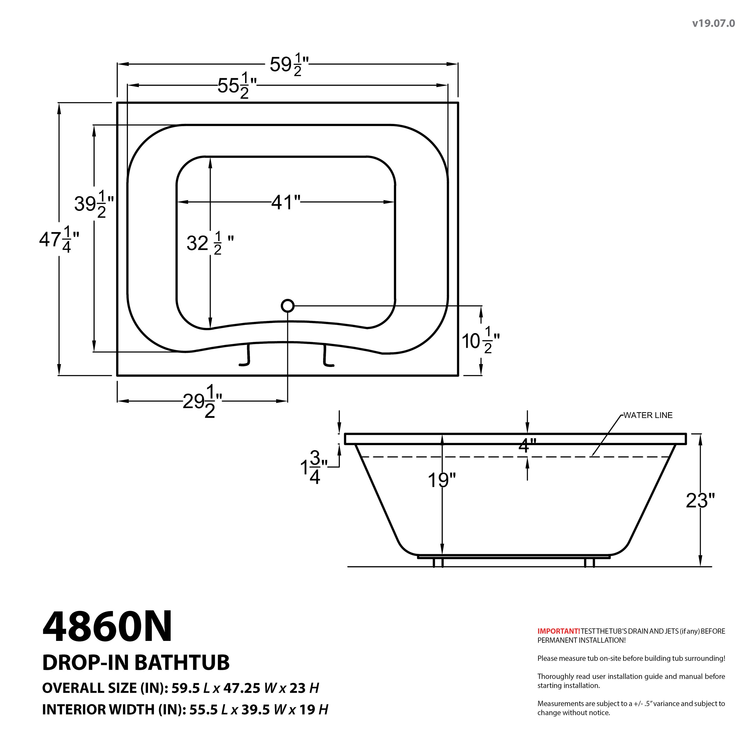 Endurance LS4860NS bathtubs - View #5
