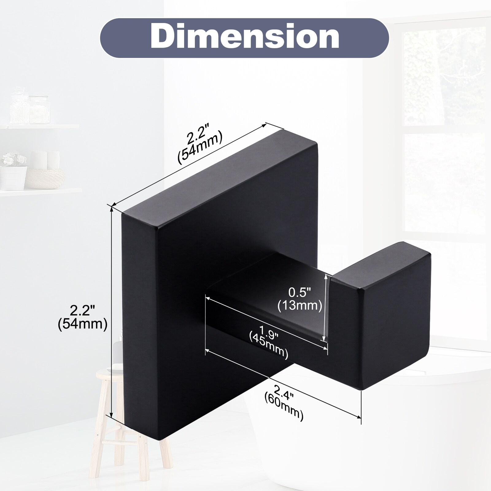 WOWOW 4060101BX2-LW Robe-Hooks - View #6