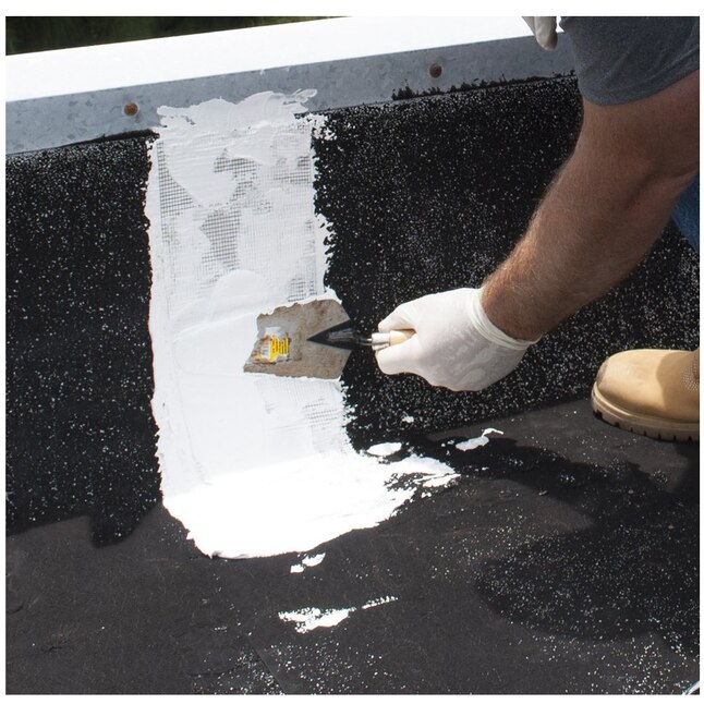 BLACK JACK Dyno-White 3.6 Quart(S) Cement Roof Sealant BLACK JACK Dyno-White 3.6 Quart(S) Cement Roof Sealant
