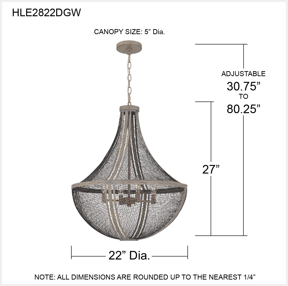Quoizel HLE2822DGW Pendant-Lights - View #5