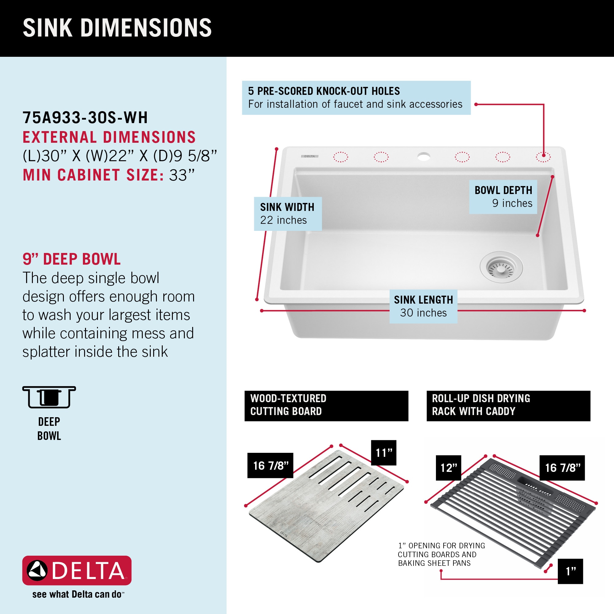 Delta 75A933-30S-WH Kitchen-Sinks - View #6