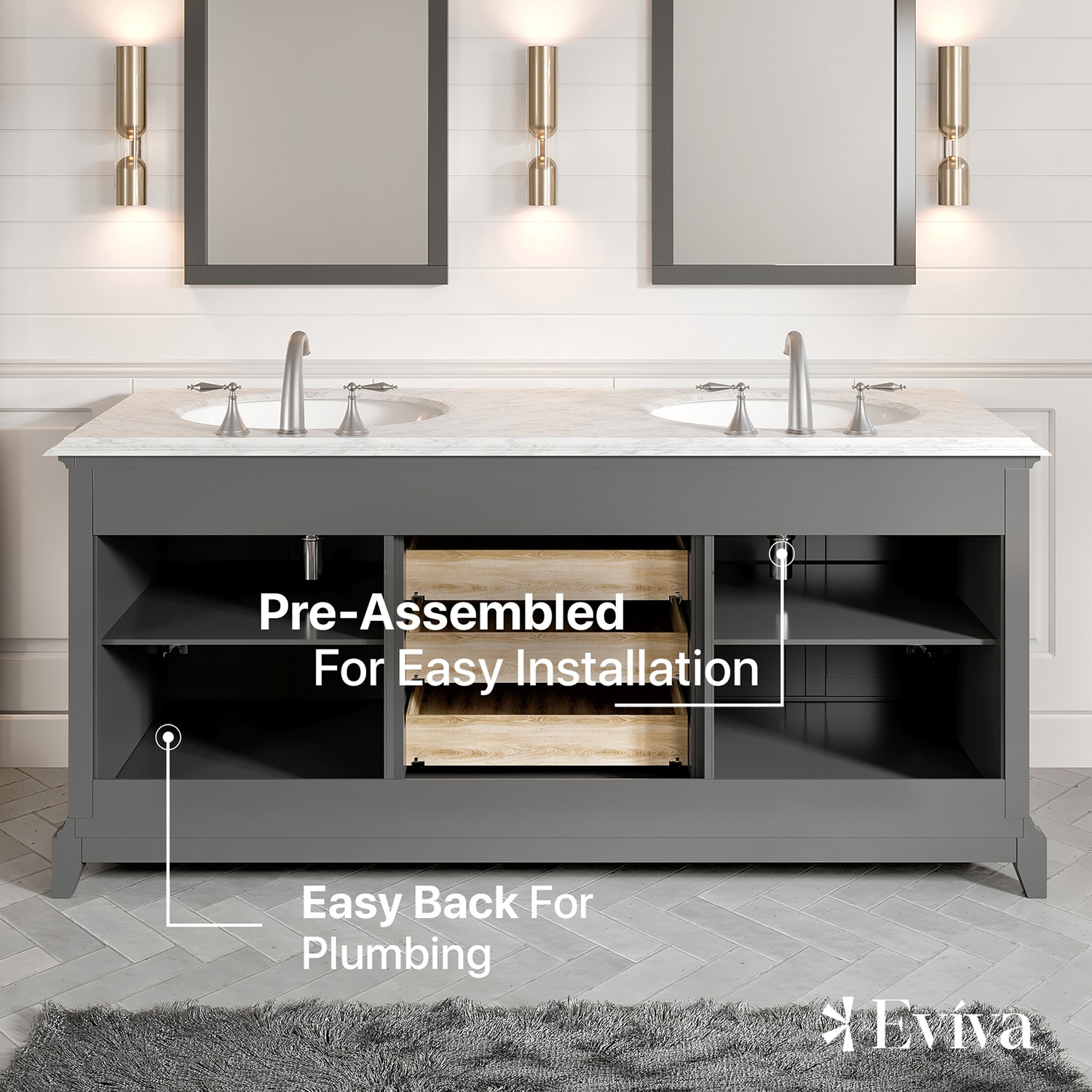 Eviva EVVN709-72GR Bath-Vanity-Combo - View #6