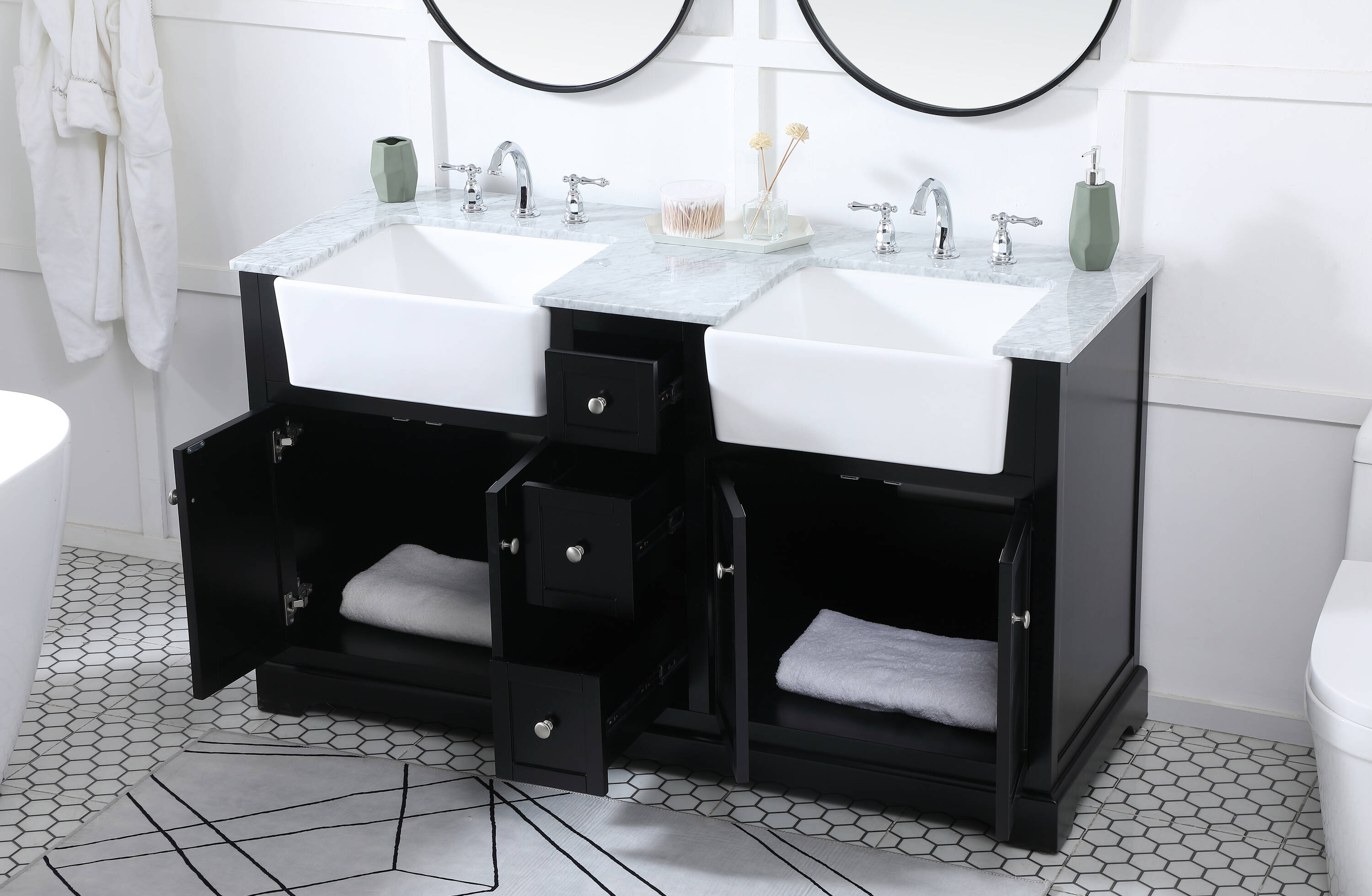Elegant Decor HF180780DBK Bath-Vanity-Combo - View #4