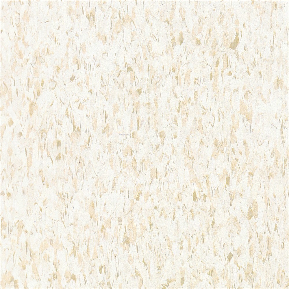 Armstrong Flooring VL51839031 (Sample) Imperial Texture Fortress White White Speckle 3.1-mil Water Resistant Glue down VCT Tile