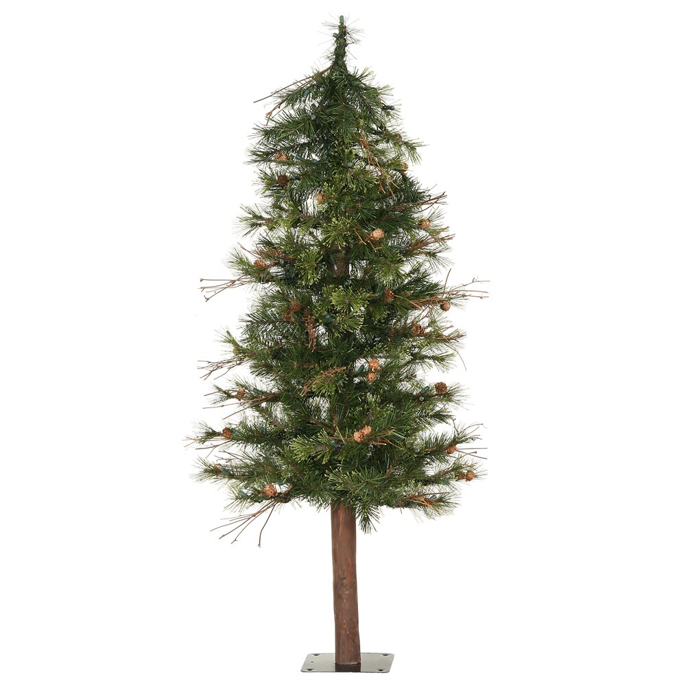 Vickerman 4-ft Slim Artificial Christmas Tree In The Artificial ...