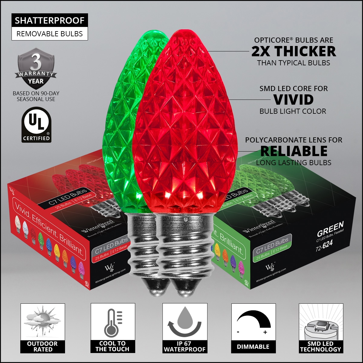 Wintergreen Lighting 77536 Christmas-String-Lights - View #4
