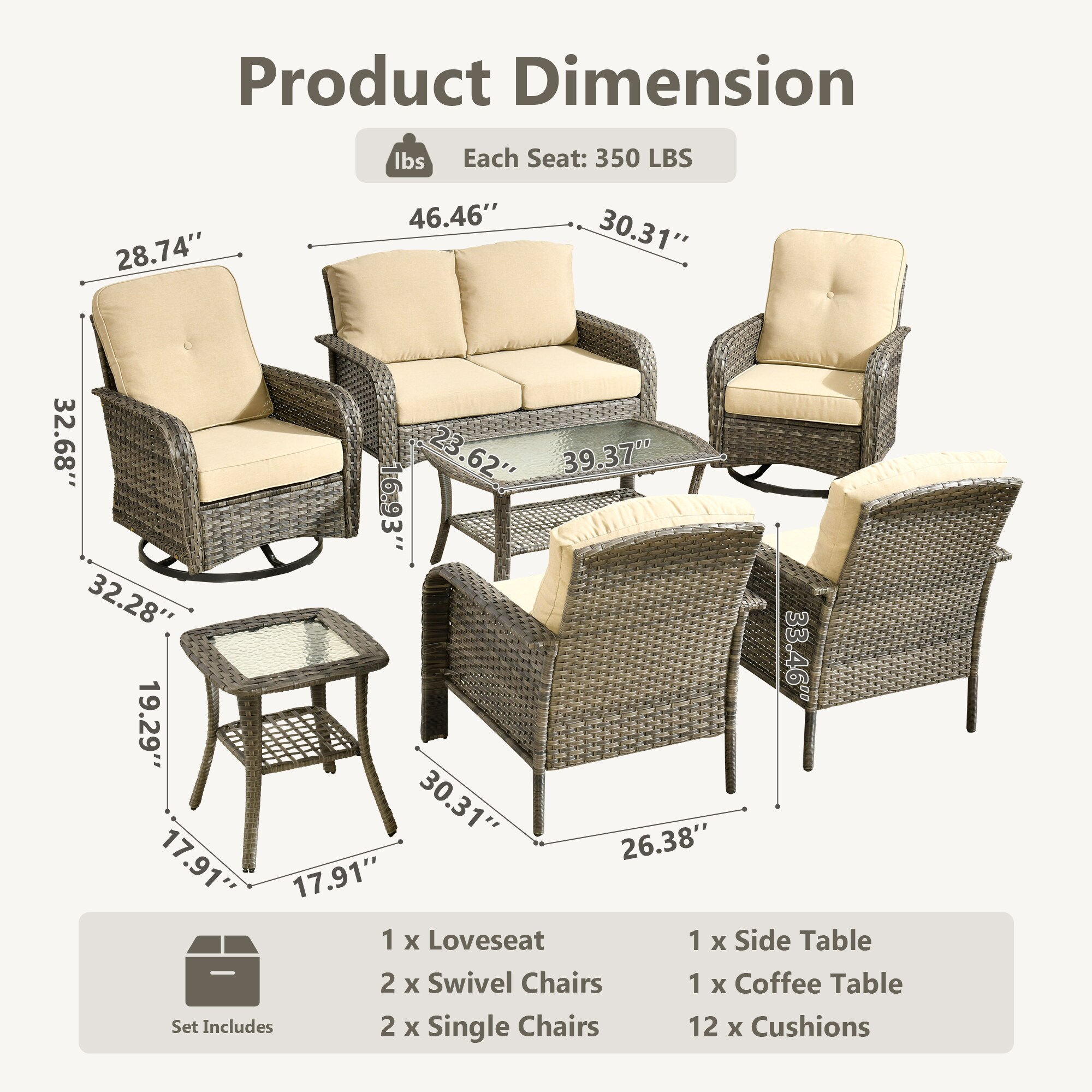 ALTRIGUS 6LYZGNCGNDS60071AL Patio-Conversation-Sets - View #3