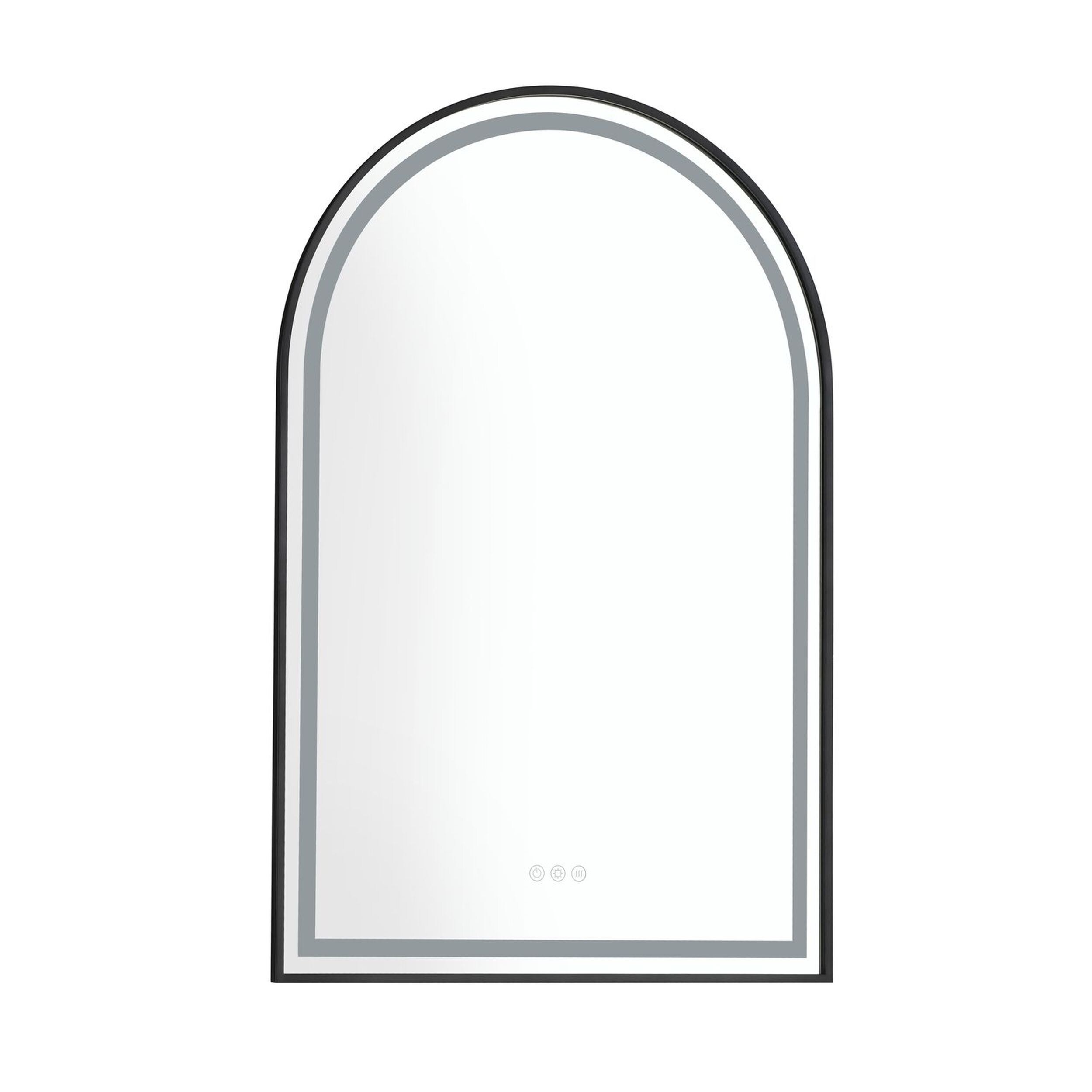 JASMODER W92863314 39In. W X 26In. H Oversized Rectangular Black Framed Led Mirror Anti-Fog Dimmable Wall Mount Bathroom Vanity Mirror hd Wall Mirror Kit