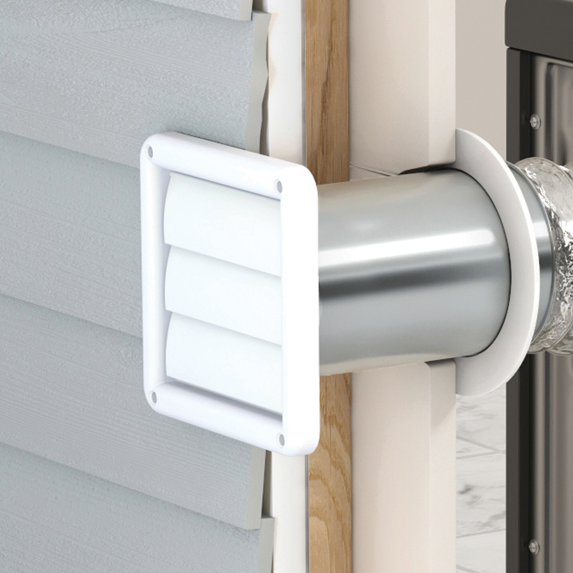 Deflecto DEFHS4W Dryer-Vent-Hoods - View #4