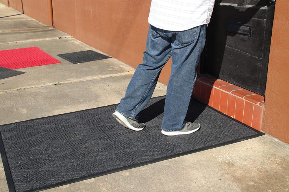 Rhino Mats 3-ft x 5-ft Red Rectangular Indoor or Outdoor Door Mat