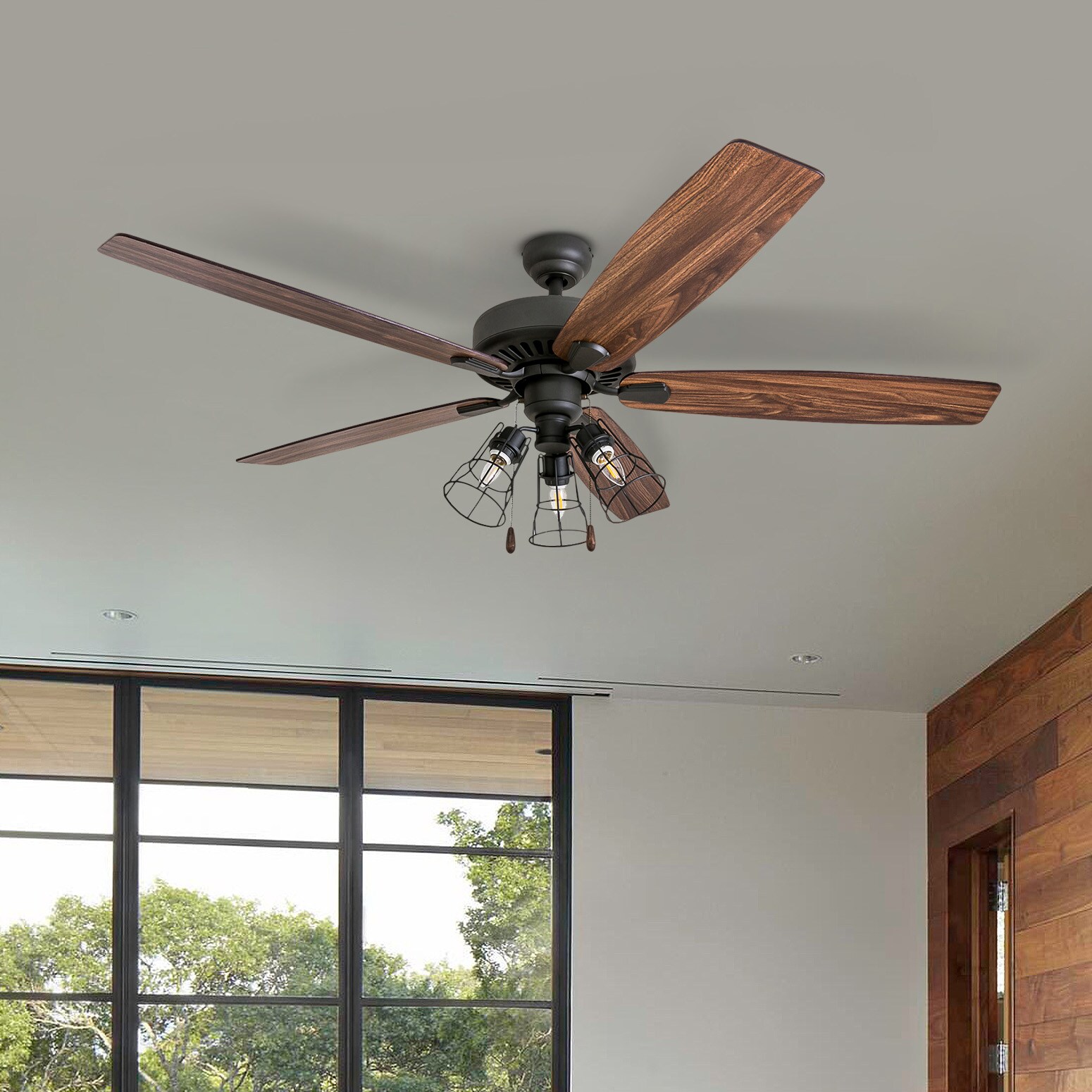 Prominence Home Malloy 60-in White Indoor Ceiling Fan with Light (5 ...