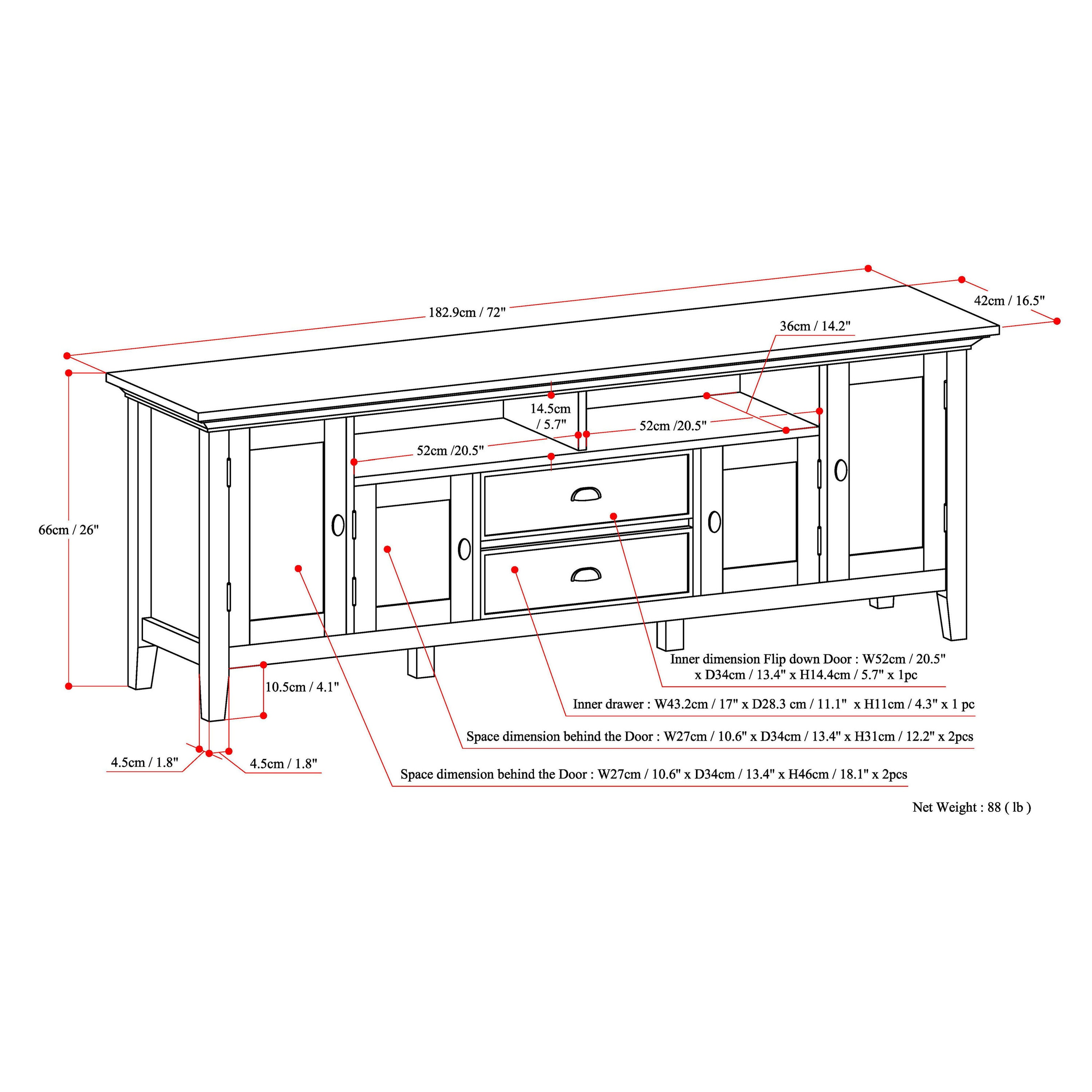 Simpli Home 3AXCADM-07 Tv-Stands - View #11