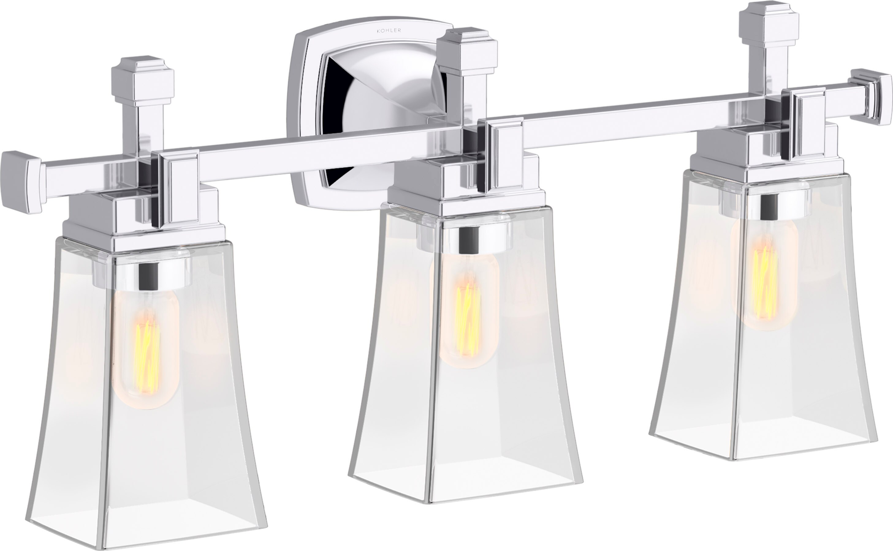 KOHLER Riff 3-Light Polished Chrome Wall Sconce