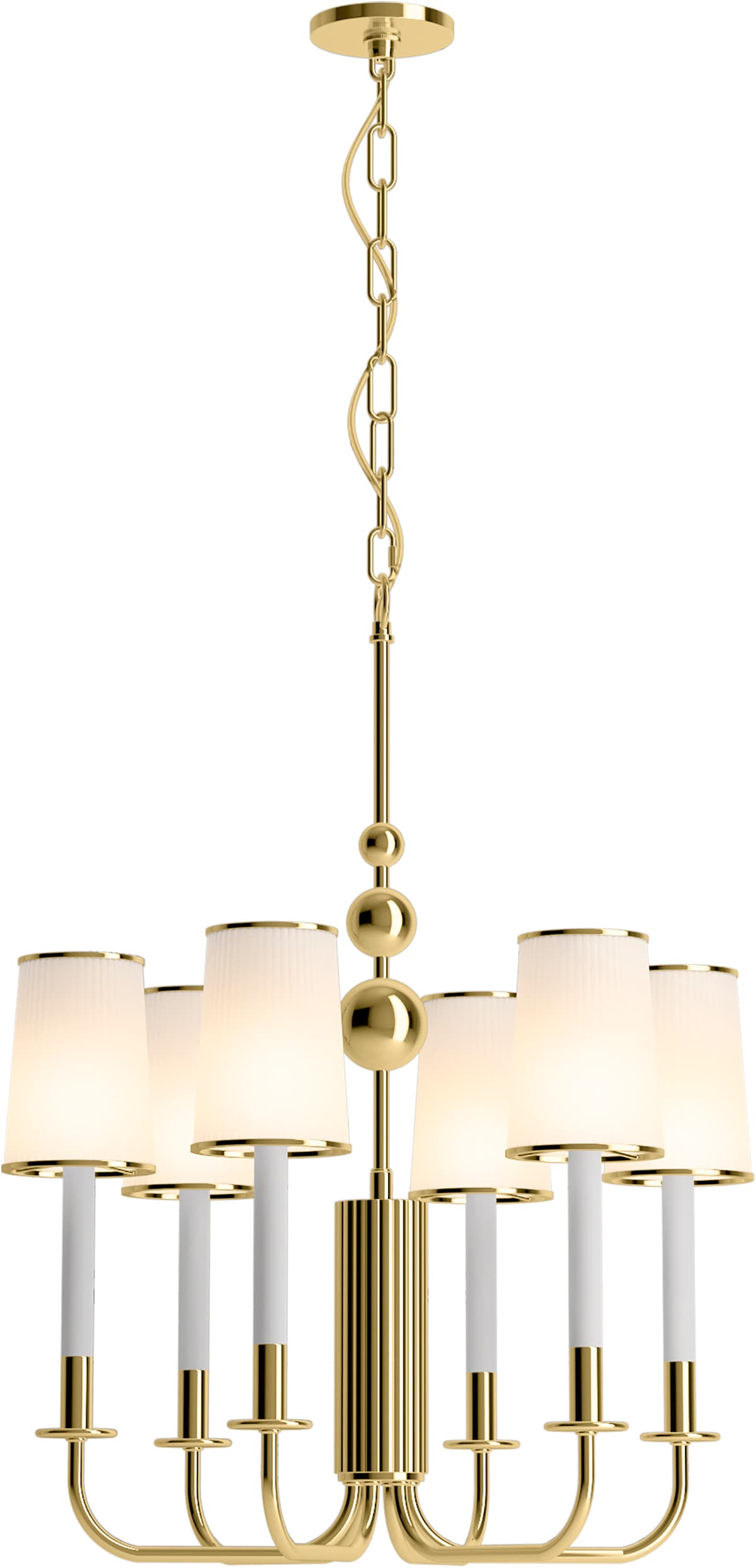 KOHLER Tresdoux 6-Light Gunmetal Chandelier