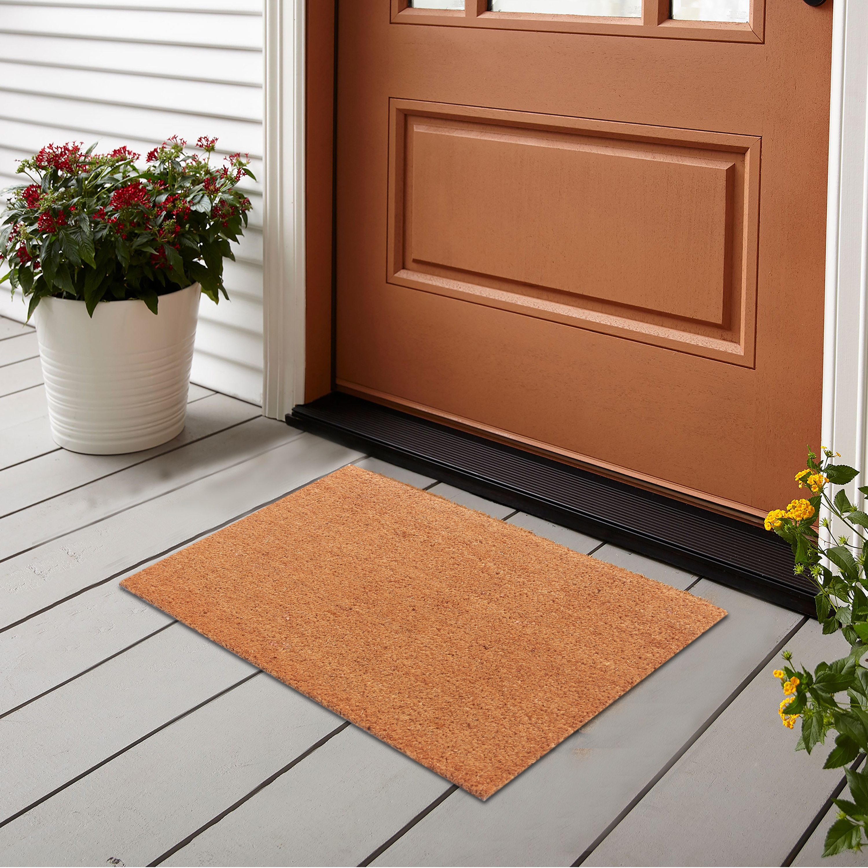 18 x 30 Welcome Mat Entrance Outdoor Entry Decorative Rubber Mat