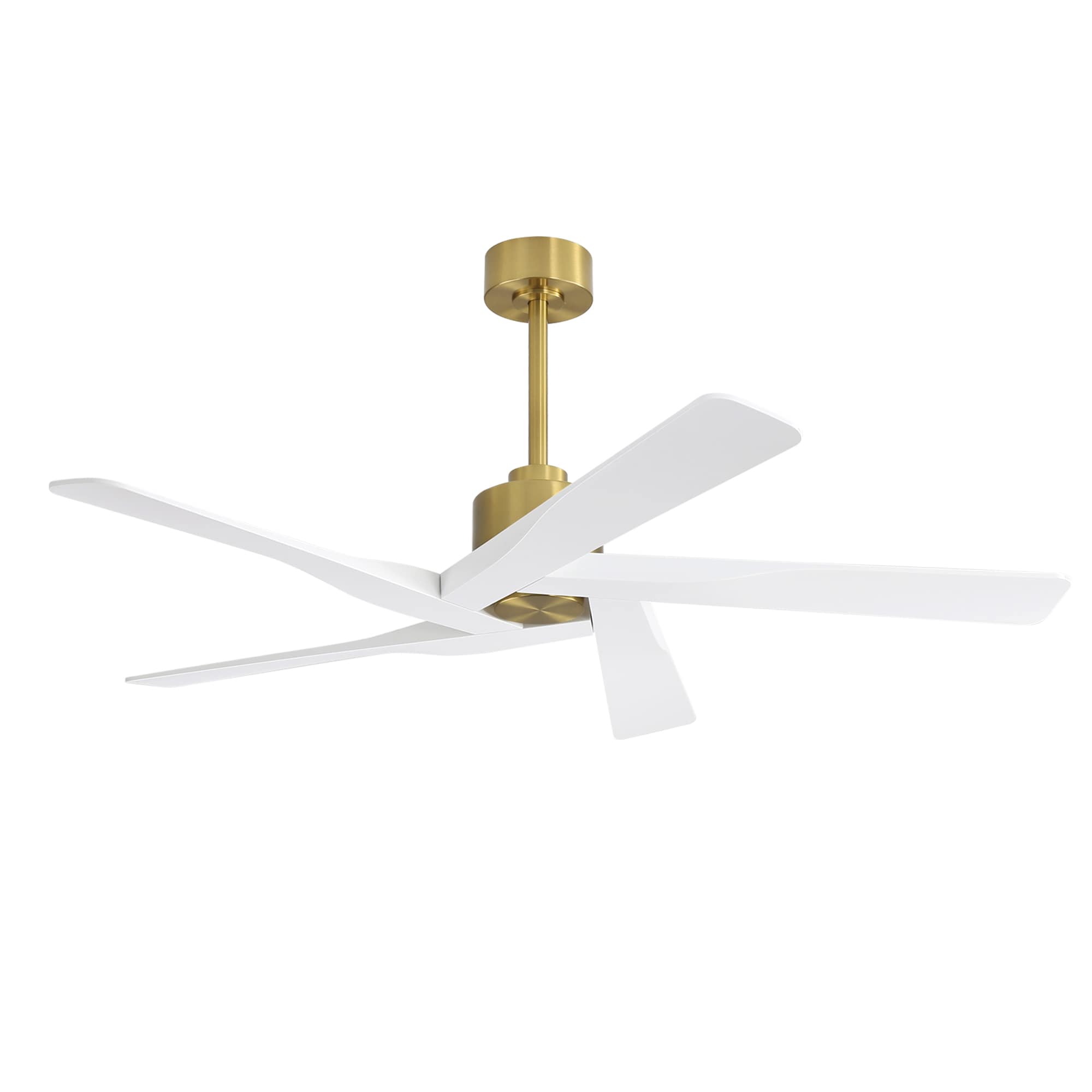 MLIAN WBCF-BS127-GW 64 White with White Blades Ceiling Fan With Light ( 5 -Blade )