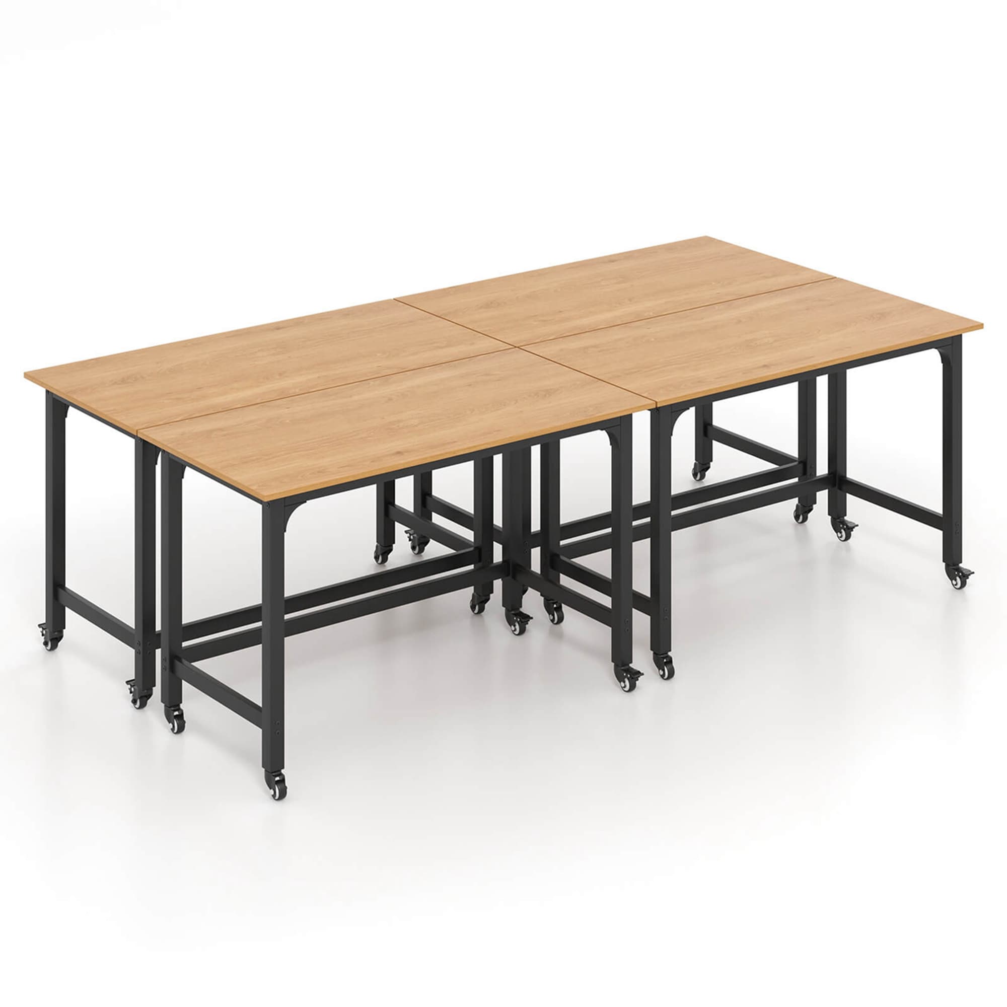 Costway HCST04047 24-in Brown Modern/Contemporary Fir Computer desk