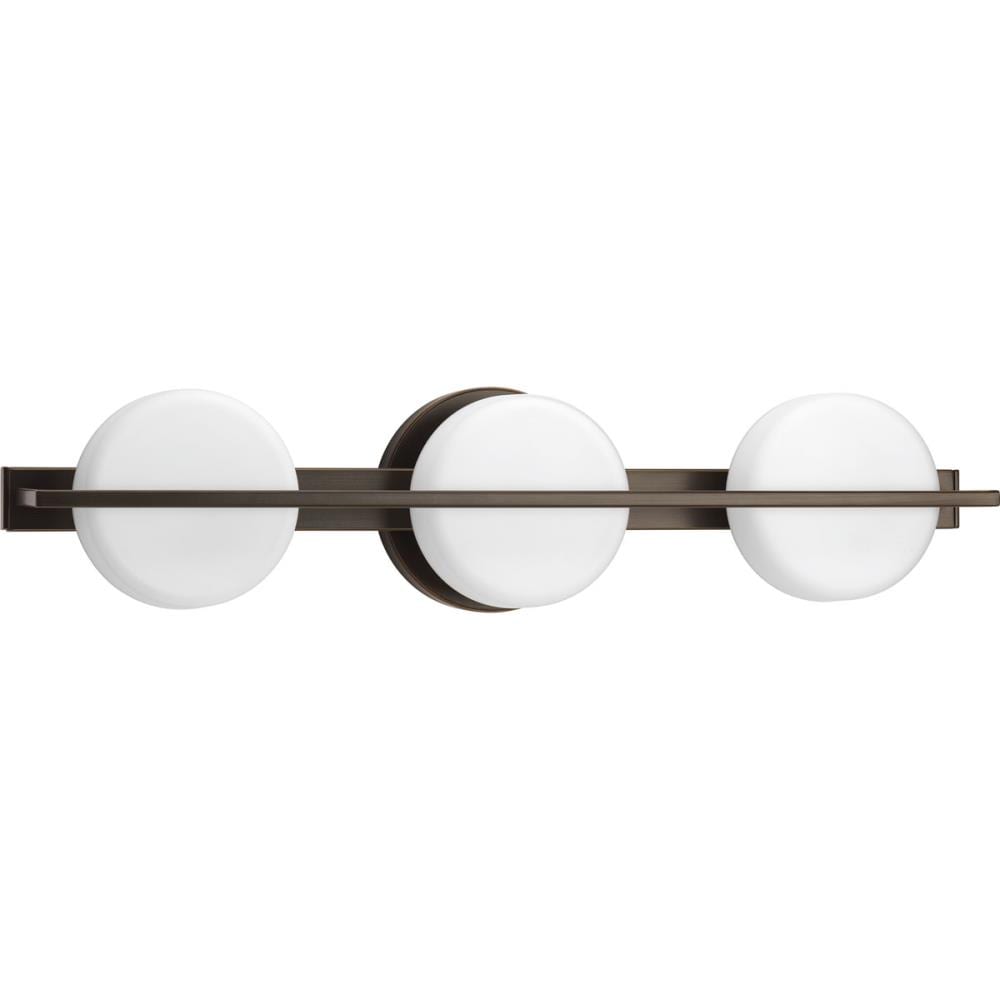 Progress Lighting P300065-020-30 Volo 3-Light Bronze Modern/Contemporary Vanity Light