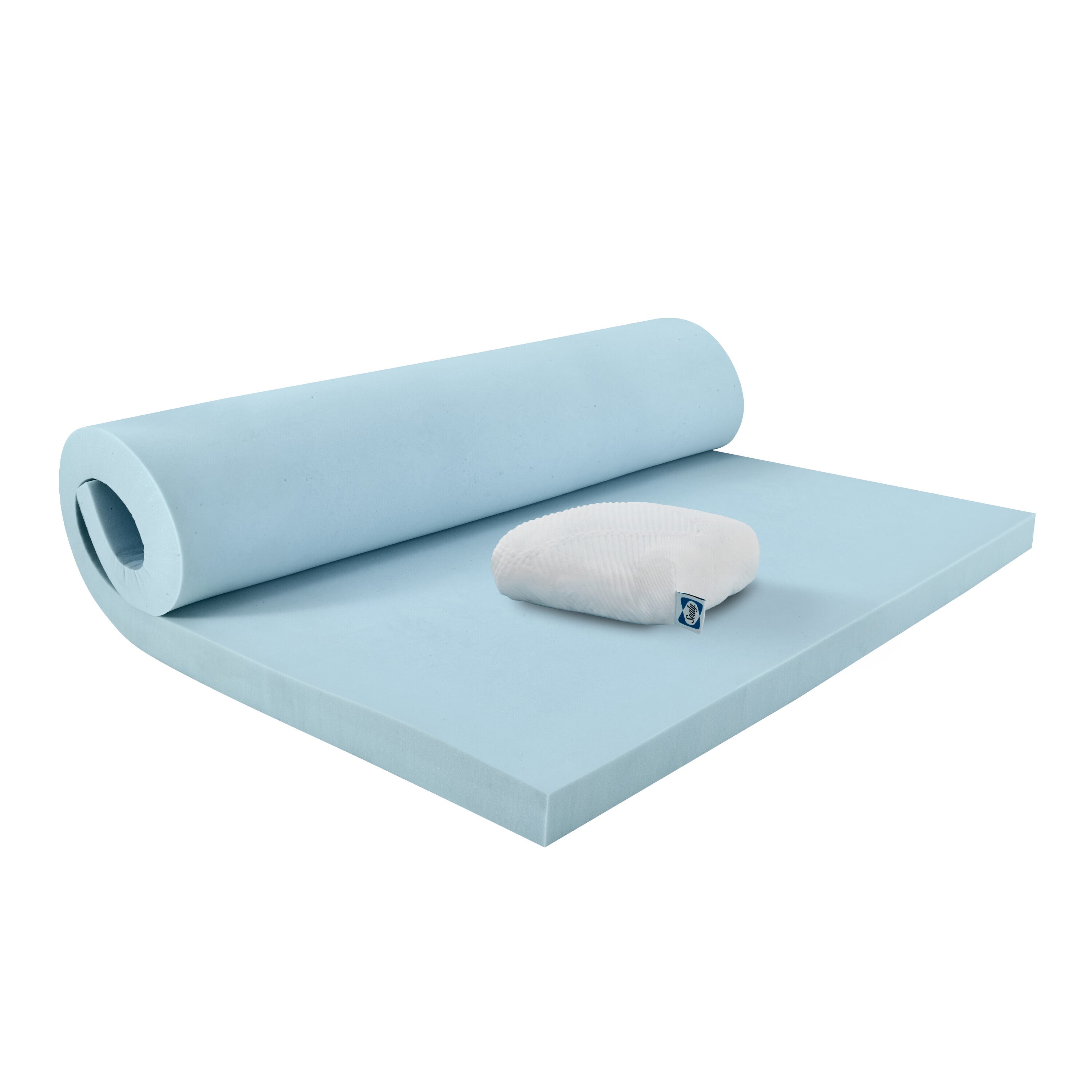Sealy Dreamlife 3" Gel Memory Foam Twin Mattress Topper with Cooling Cover