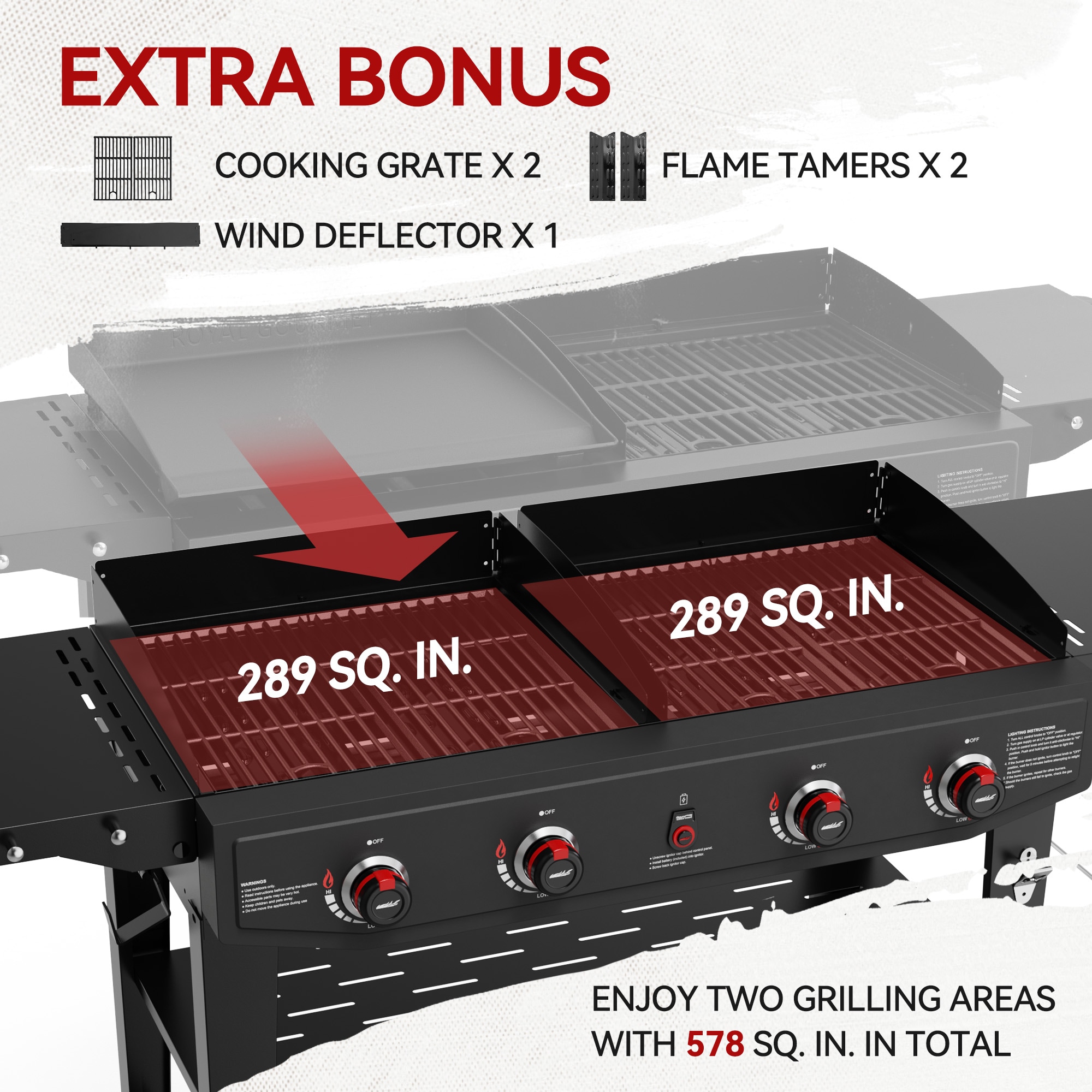 Royal Gourmet GD405A Flat-Top-Grills - View #6