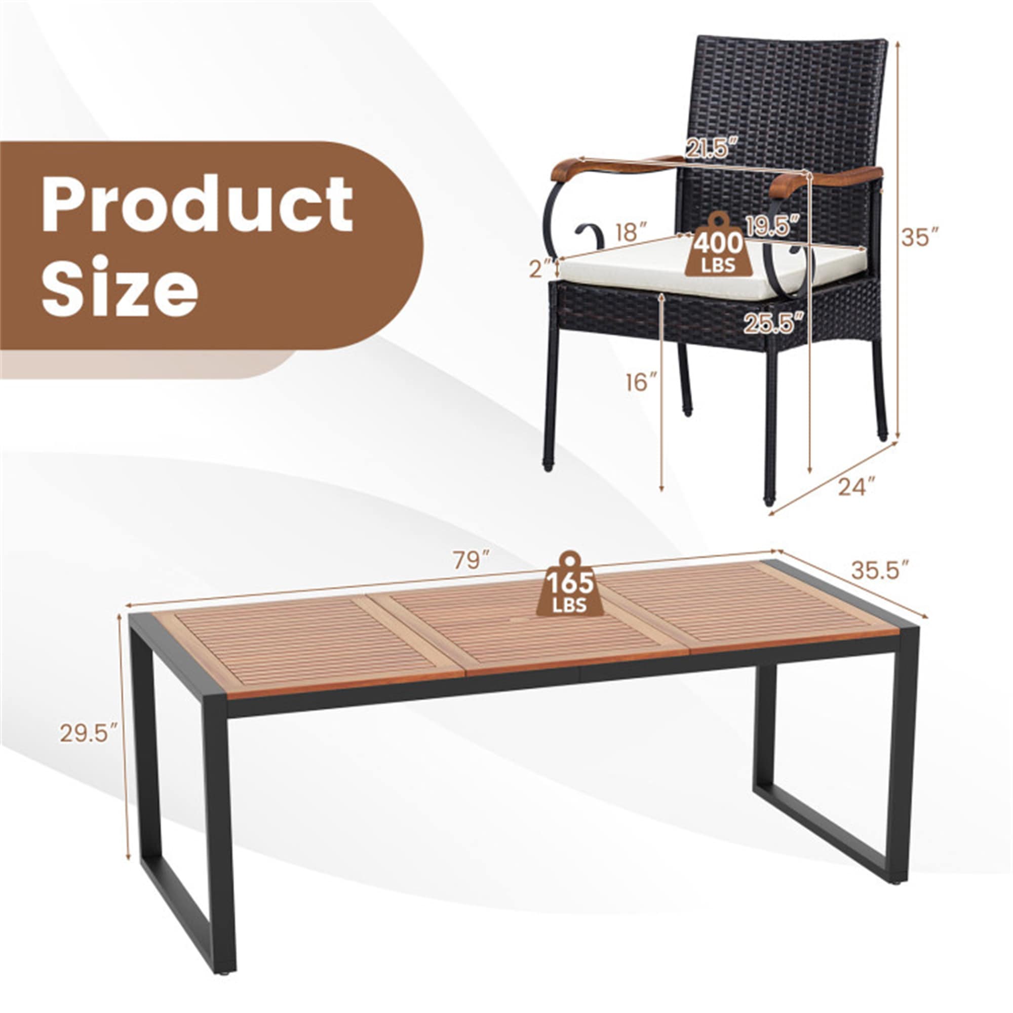 BABOOM BOM-W71610+-CO Patio-Dining-Sets - View #3