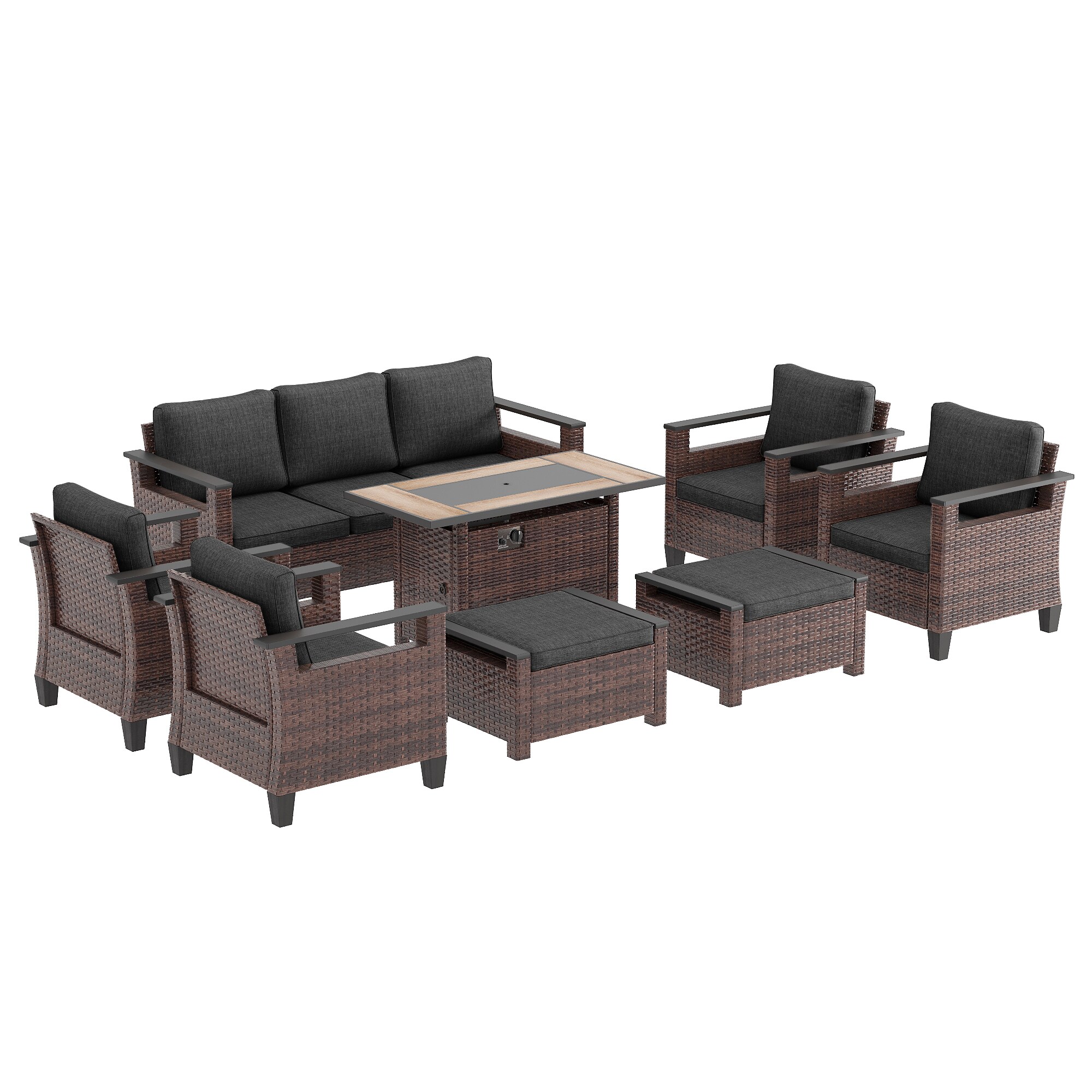 ACEGOSES LW-126BBK-S2T5 Patio-Conversation-Sets - View #2