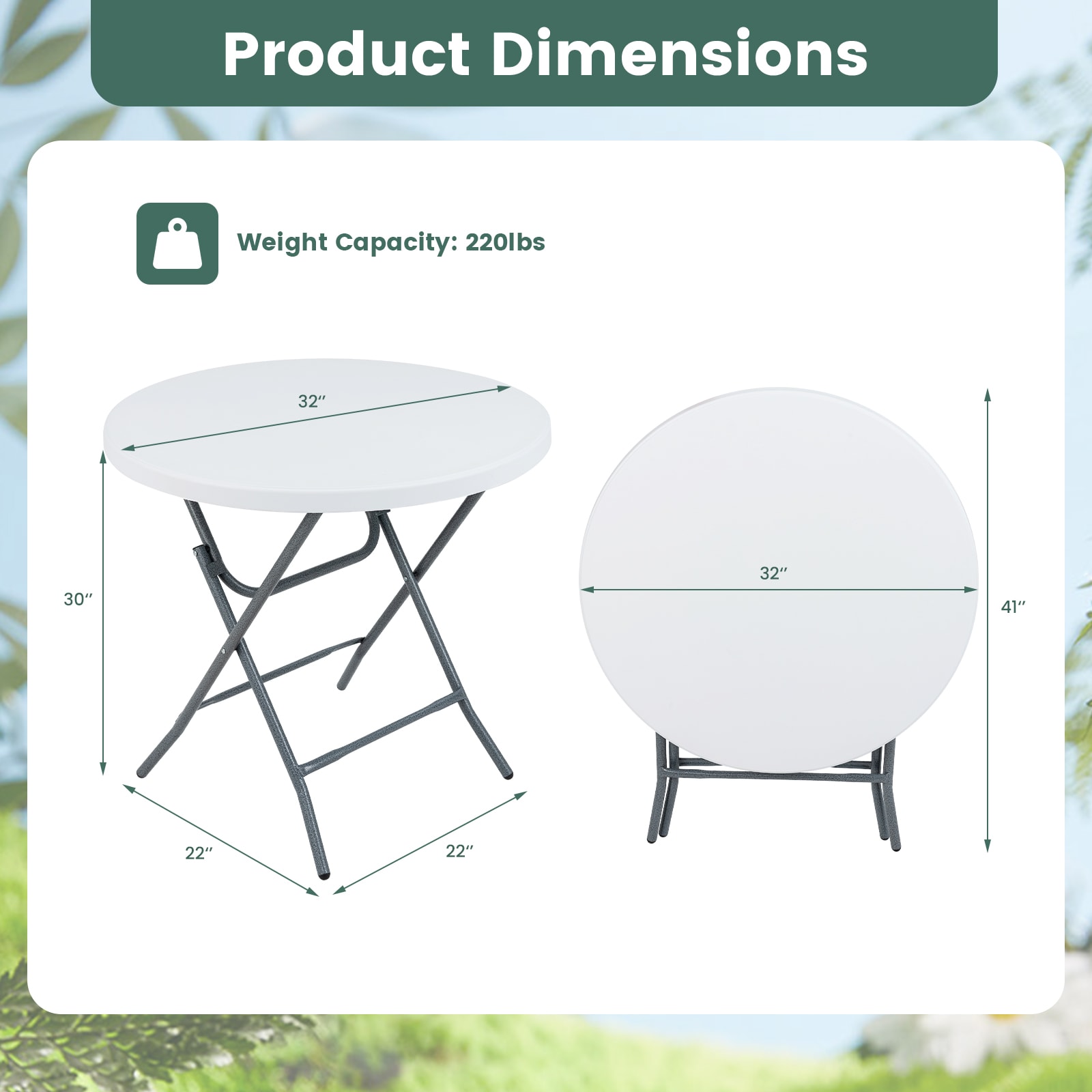 Slickblue D-CO-63911PN Folding-Tables - View #6