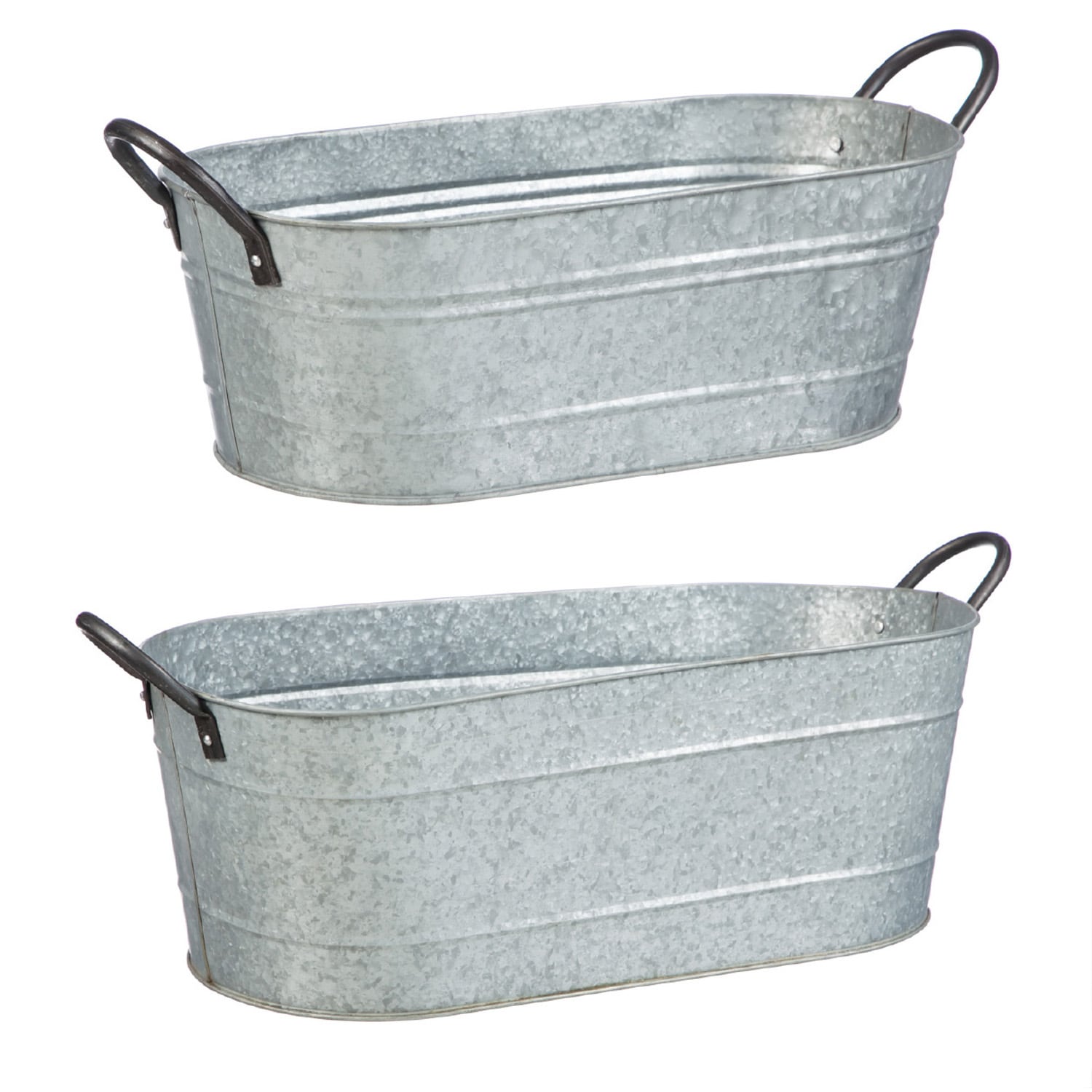 Evergreen 47M1211 Rectangle 7.5-in W x 10.25-in H x 7.5-in D Silver Metal Indoor/Outdoor Planter