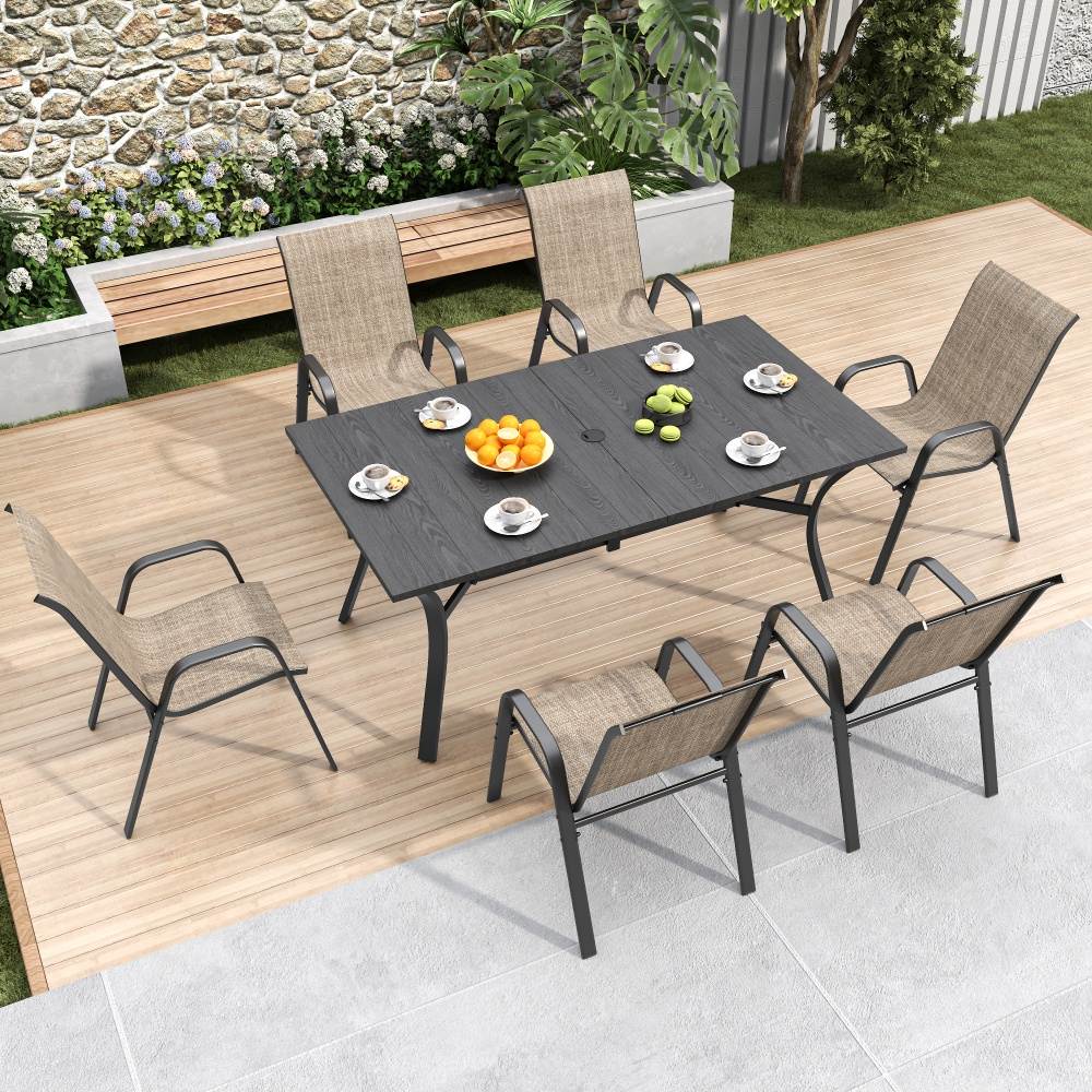 Coolbibila IDA-OCHAIR-6-BROWN Patio-Chairs - View #4