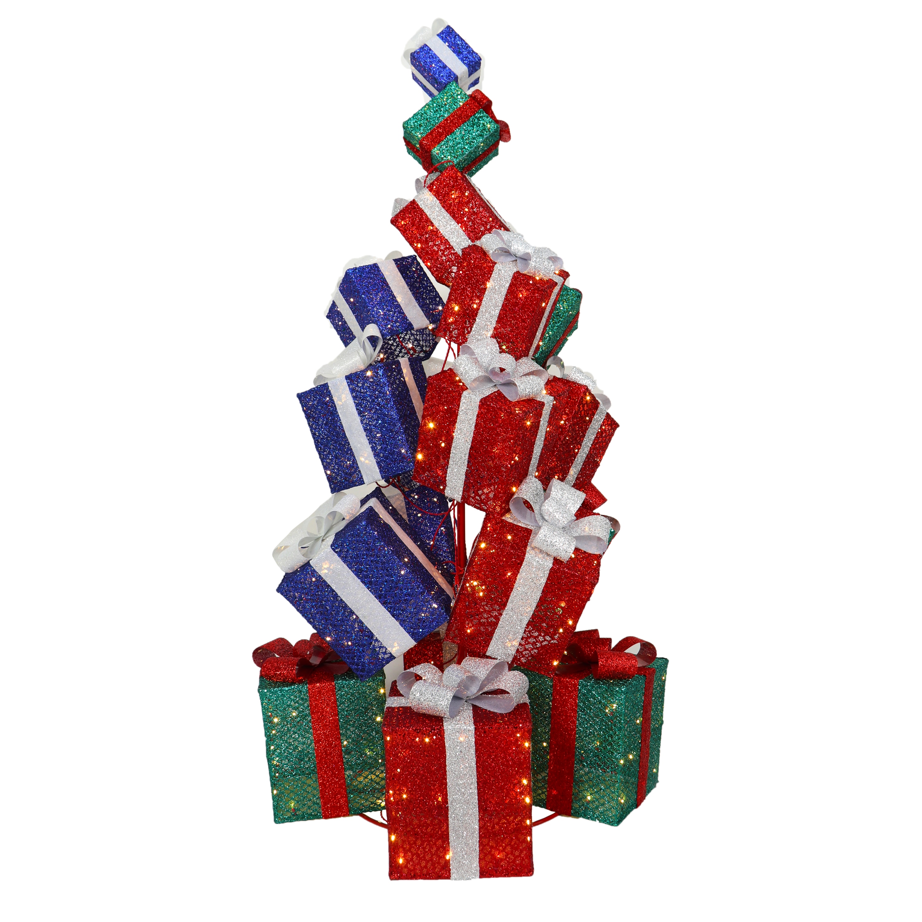 Outdoor Lit Stackable Christmas Gifts