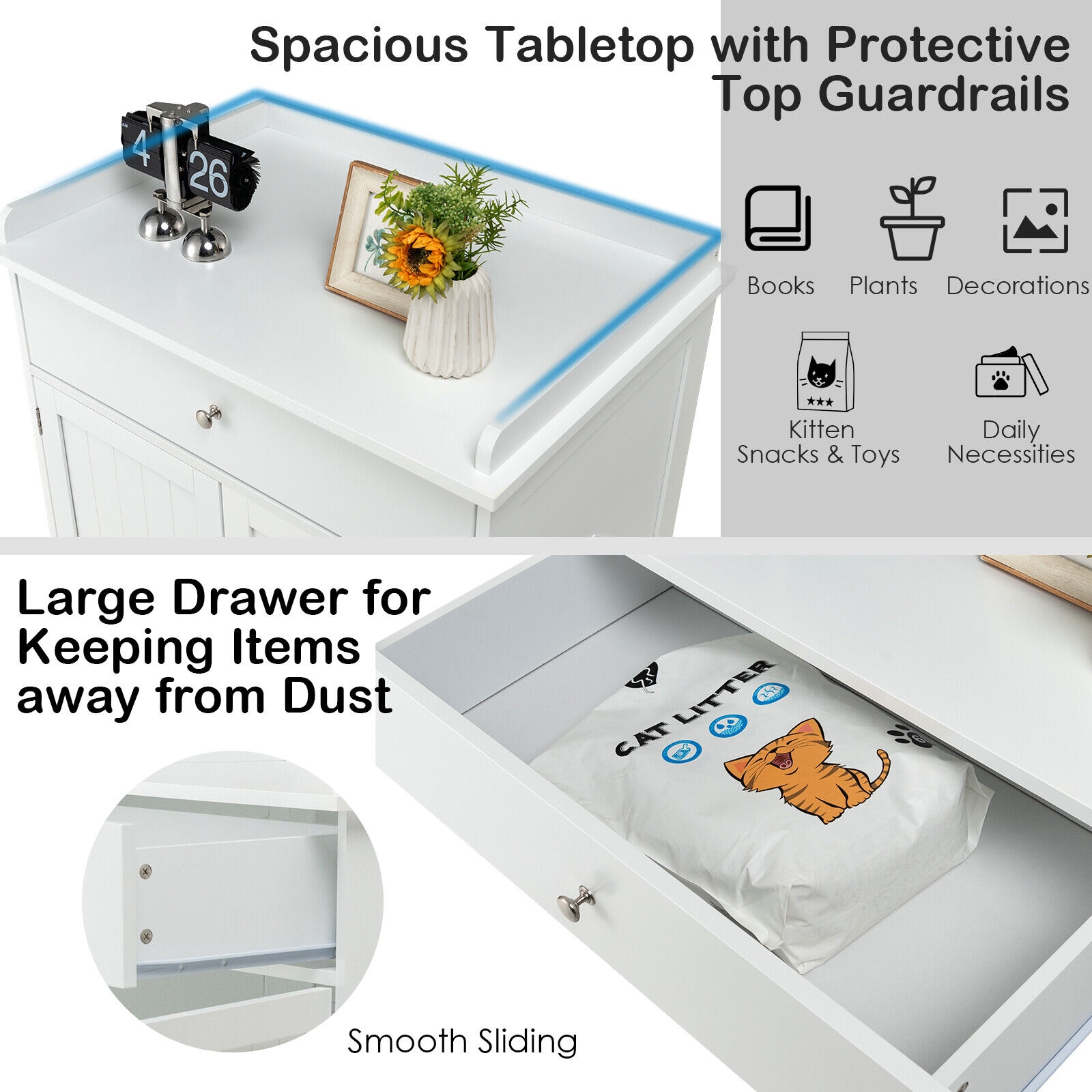 LIVIZA CTJ10009WH Litter-Boxes - View #3