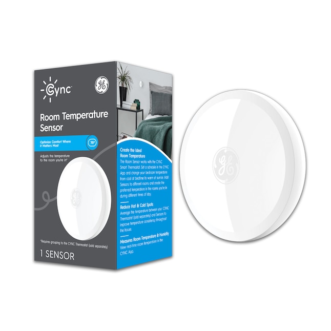 ge-cync-white-smart-room-sensor-in-the-smart-thermostats-department-at