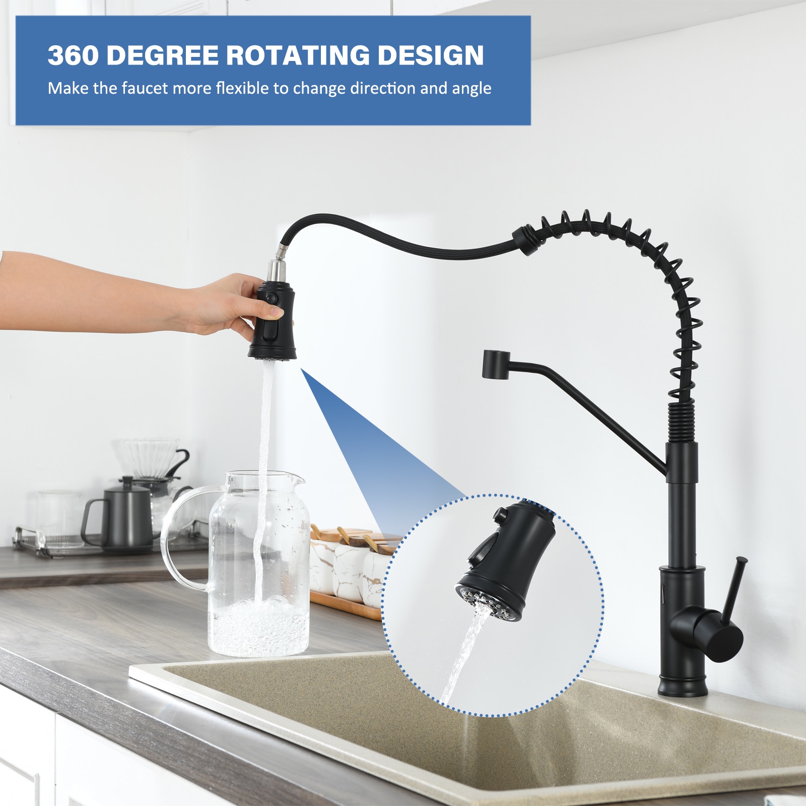 Flynama XY-H-IS2257B Kitchen-Faucets - View #6