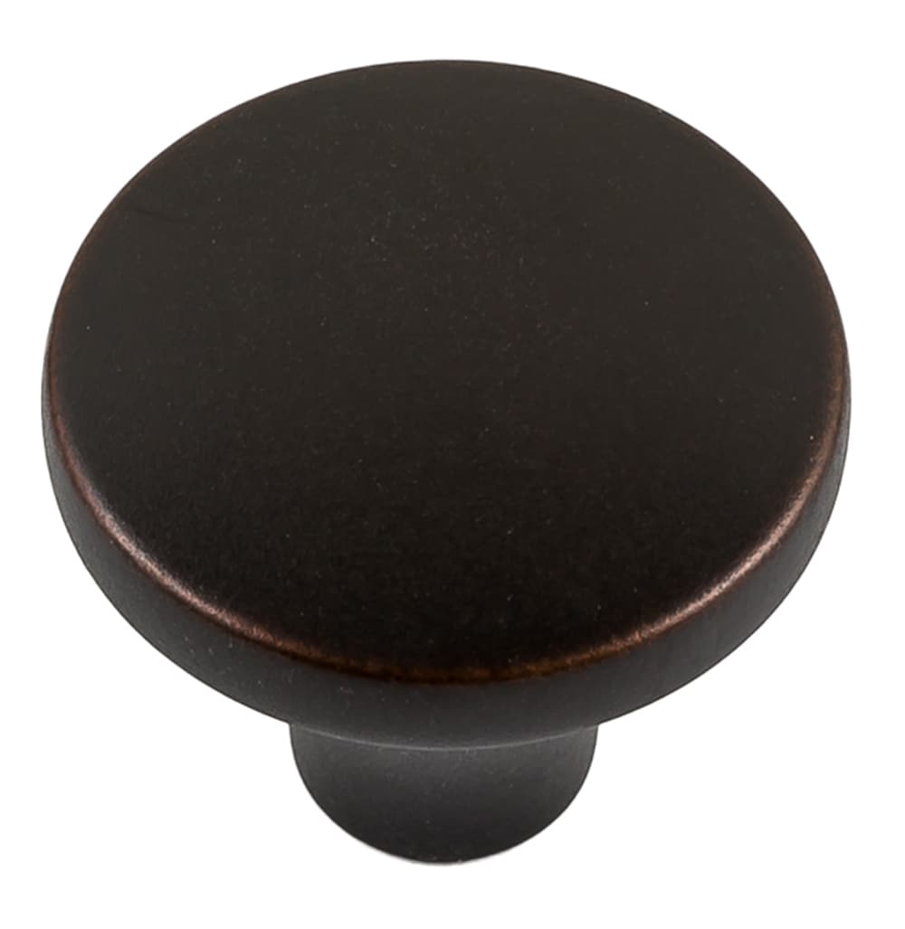 Selma Oil Rubbed Bronze Round Cabinet Knob with Mounting Hardware