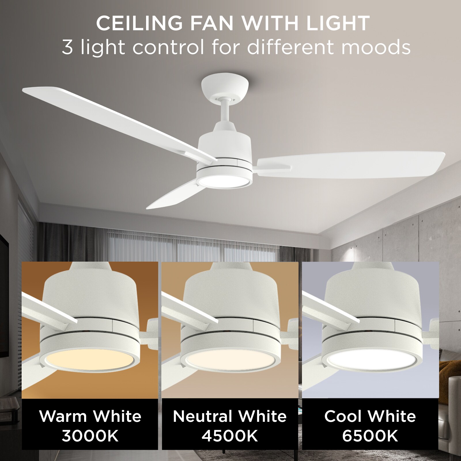 TALOYA TLY52-WE-3D-S3 Ceiling-Fans - View #4