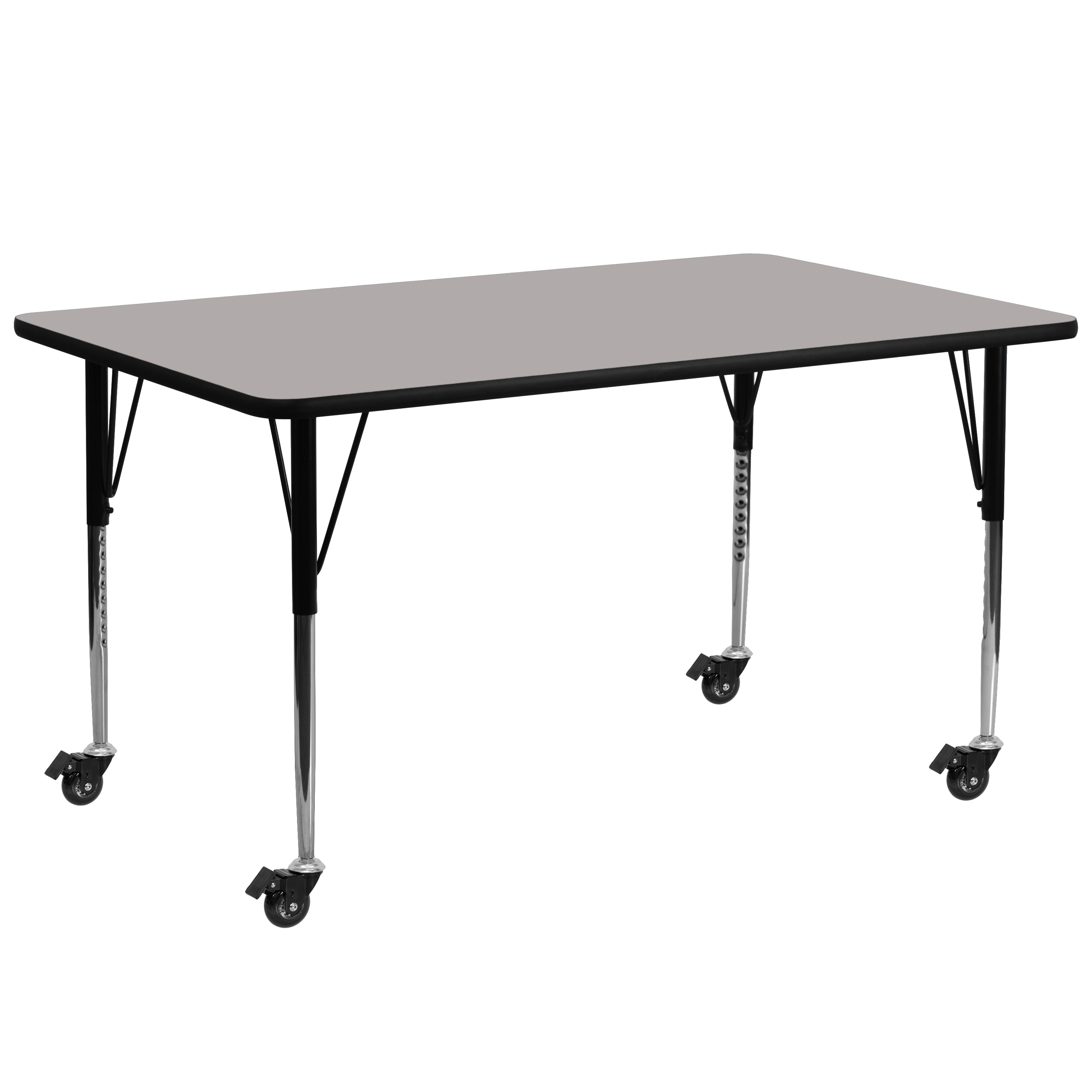 Flash Furniture 847254080699 Gray Rectangular Kid's Play Table