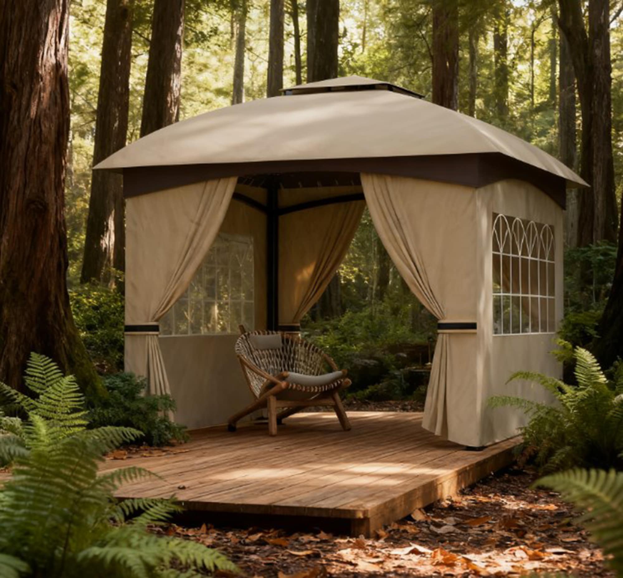 Bybafun YF4800002 Wood-Resin-Gazebos - View #3