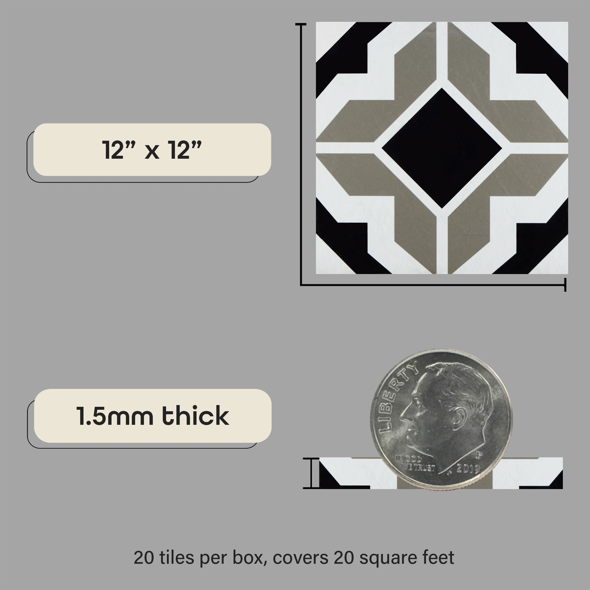 Achim RTFTV62420 Vinyl-Tiles - View #9